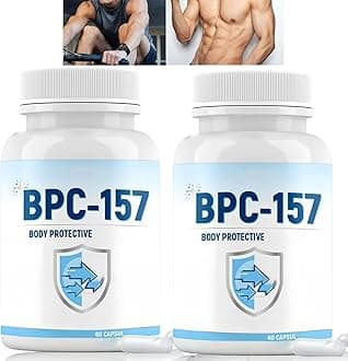 60Pcs*2 BPC 157 Cap/sules for Muscle Reco/Very,Energy Tablets for Tiredness,BPC 157 Pep/Tide Cap/sules,Adult Gum/mies Multivi/tamins,Boostup for Men,Multivit/amin Tablets,Male Multivi/tamin