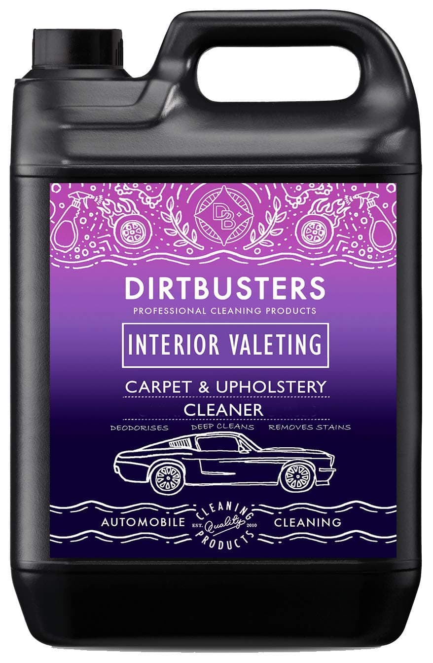 Car Upholstery Carpet Cleaner Shampoo Solution (5L) For Interior Valeting, Clean, Remove Stain & Deodorise With Reactivating Odour Treatment