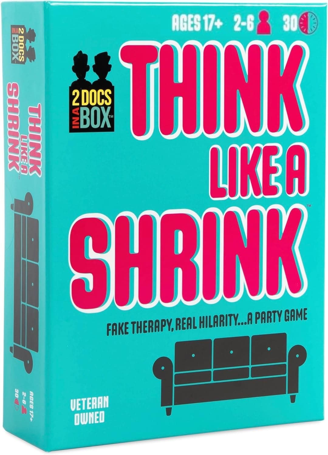 DOOZYGAMESThink Like A Shrink - Psychology Skills Put to Test - Board Games for Adults and Family, Card Games for Family Game Nights, 2-6 Players