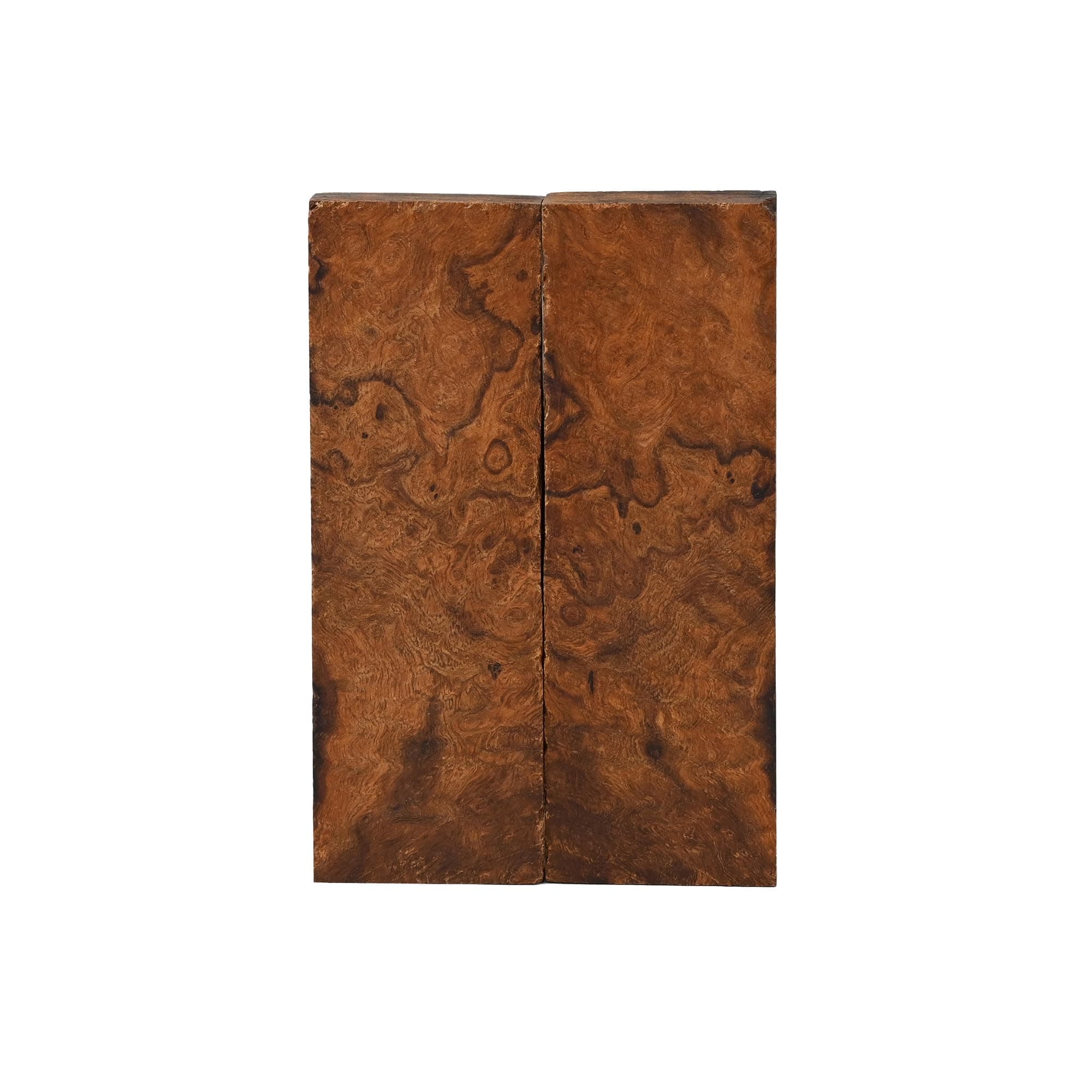 Ironwood Knife Handle Scales - DIY Craft Wood Kit - 1 Pair Natural Wood Knife Scales - Size 5 1/8 x 1 3/4 x 1/2 inches