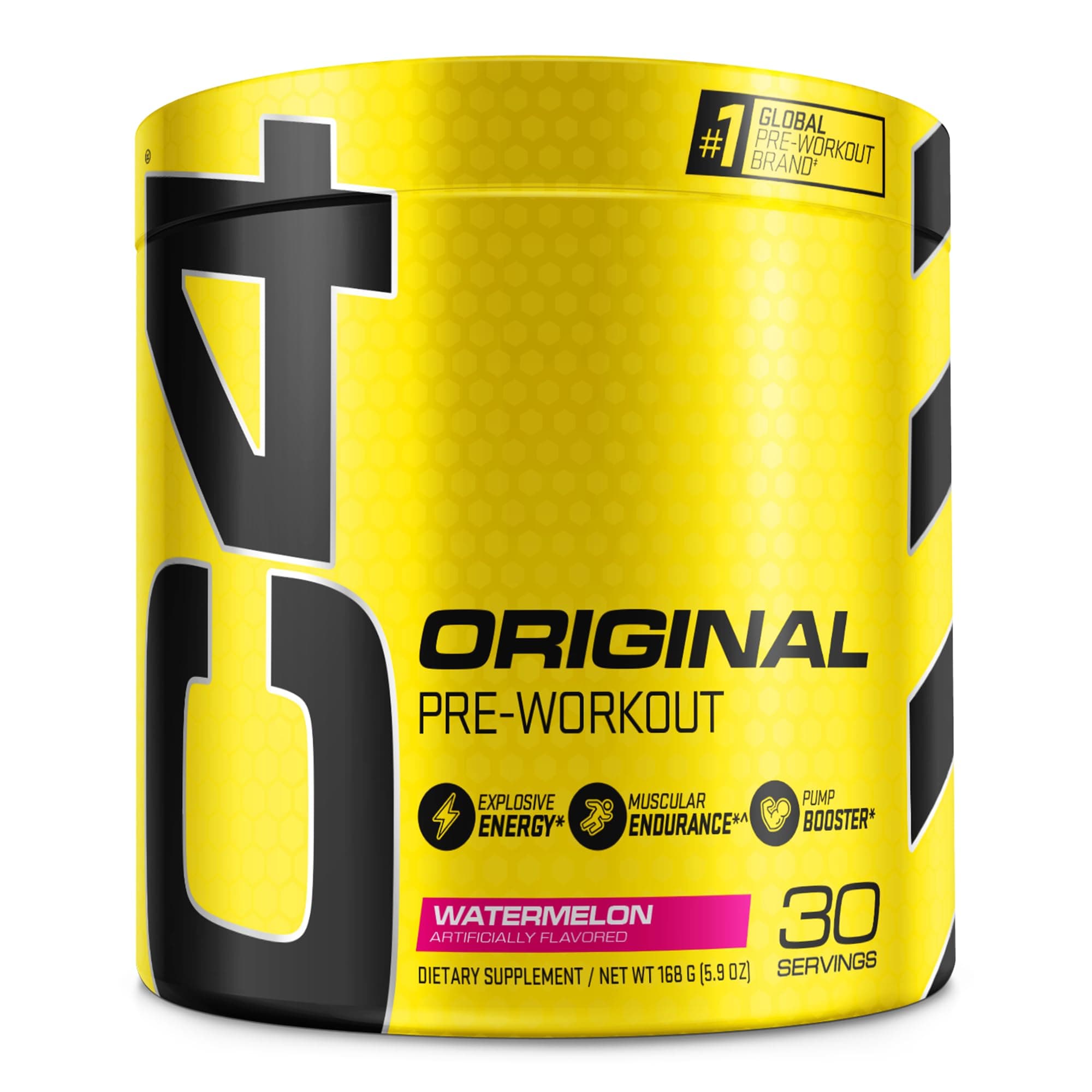 Cellucor C4 Original Pre Workout Powder Watermelon Sugar Free Preworkout Energy Supplement for Men & Women 150mg Caffeine + Beta Alanine + Creatine, 30 Servings