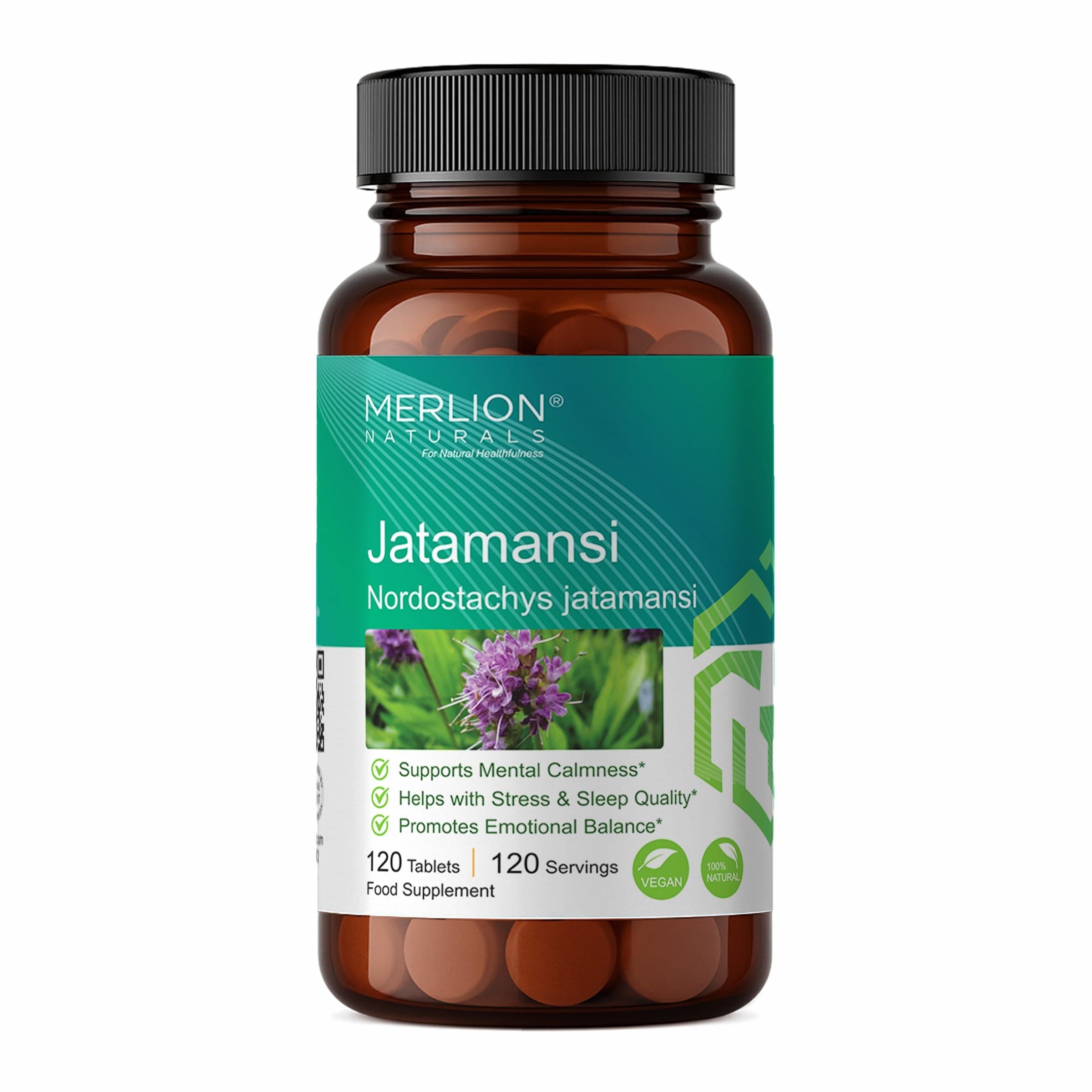 Merlion Naturals Jatamansi Tablets, Nardostachys jatamansi, 500mg (120 Tablets)