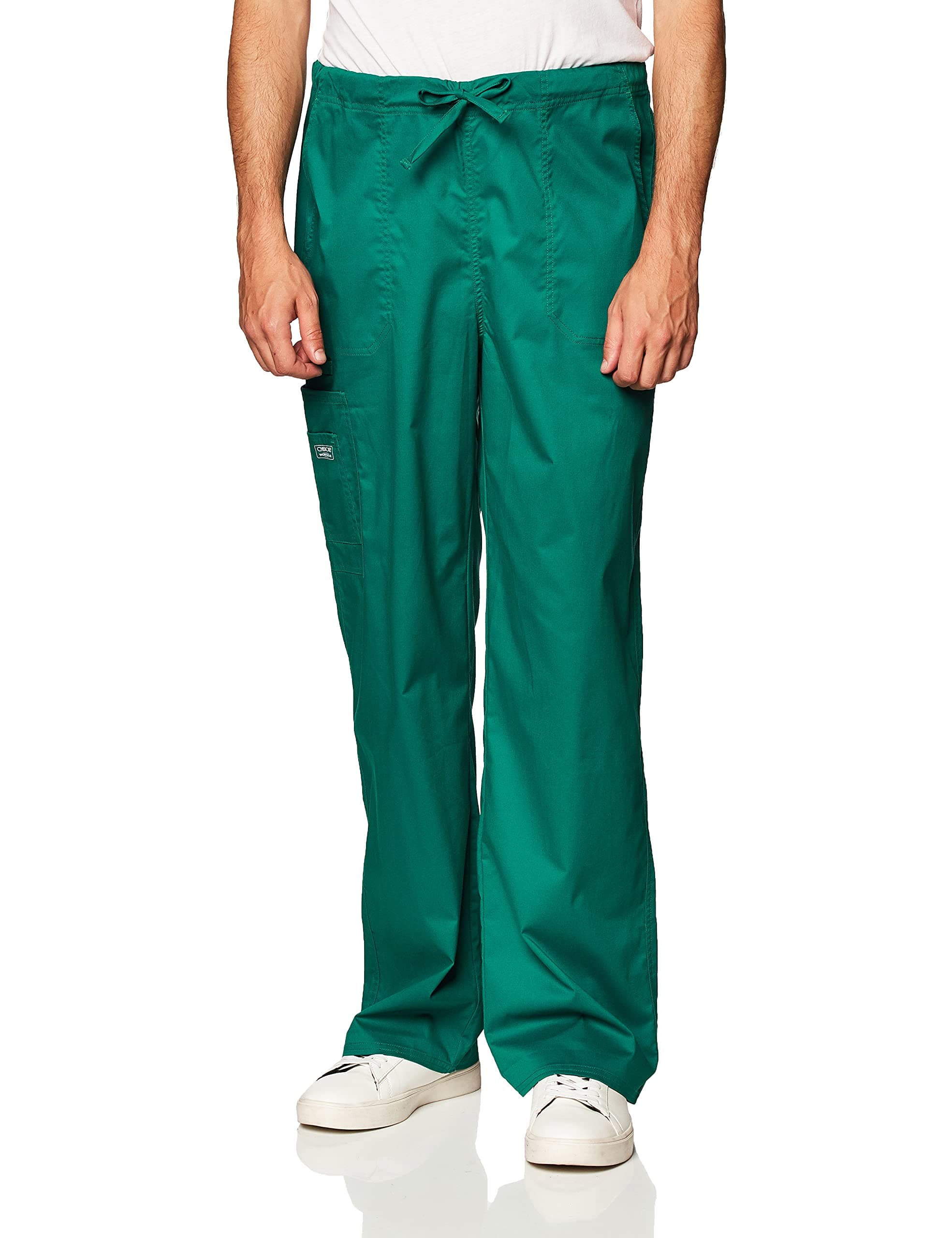CherokeeWorkwear Core Stretch Men & Women Scrubs Pant Drawstring Cargo 4043, One size