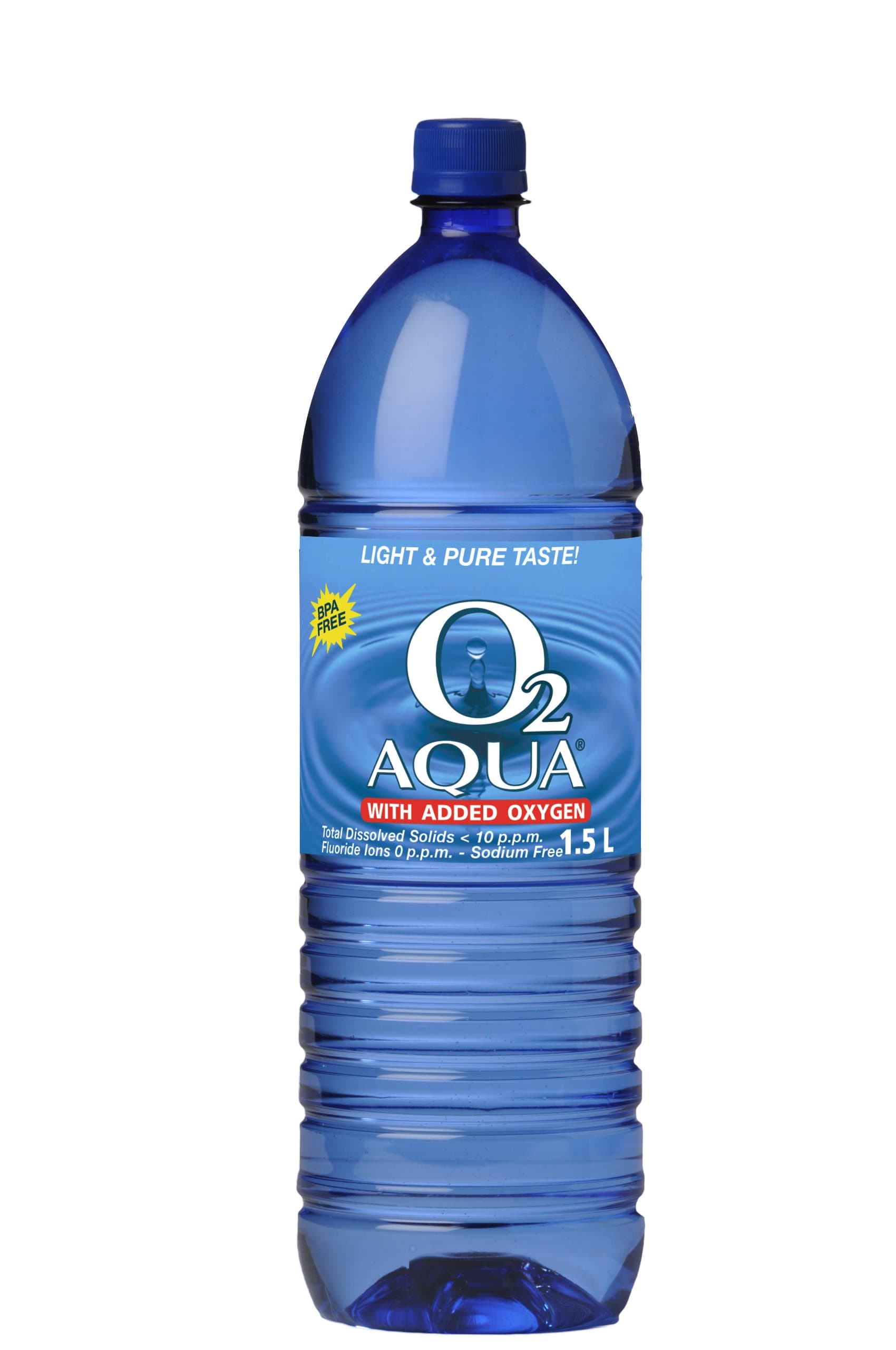 O2 Aqua Oxygenated Purified Water 1.5 litre, (Pack of 12)