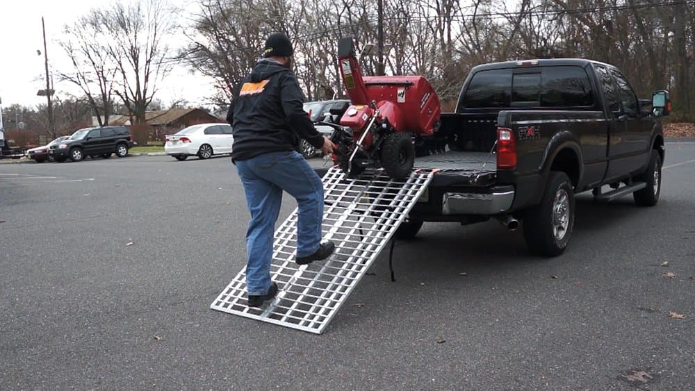 6 ft. Aluminum Folding Ramp Mfg in The USA, 400DR - ATV/Snow Blower Ramp