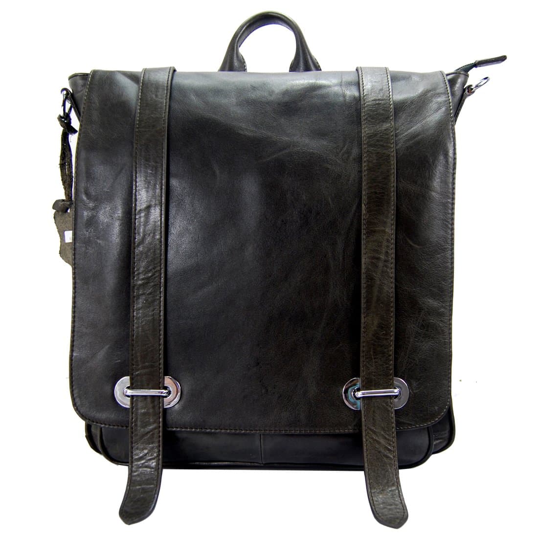 13.78 Inch Leather Laptop Messenger Briefcase Satchel Bag Backpack