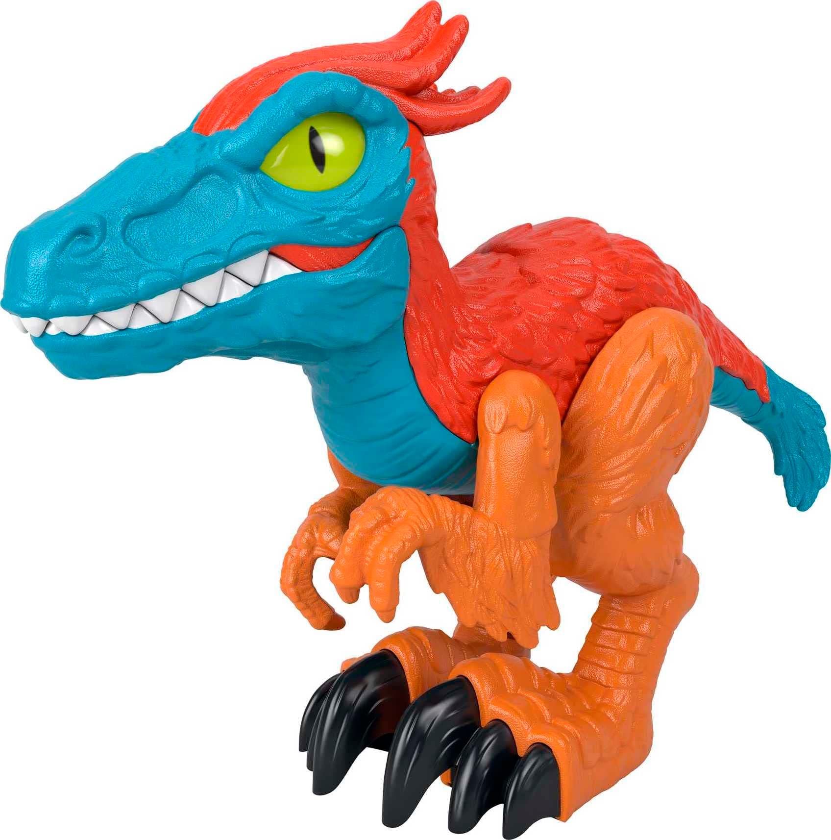 Imaginext Jurassic World Dominion Dinosaur Toy Pyroraptor XL Poseable 10-Inch Figure for Preschool Pretend Play Ages 3+ Years, HKG14
