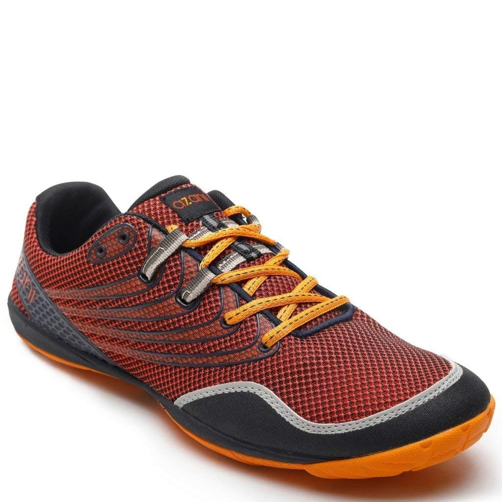 AZANI Rapid Racer Minimal Running Shoes | Barefoot Trail and Road Running Shoe - Fitness, Athletic Zero Drop Sneaker-Red