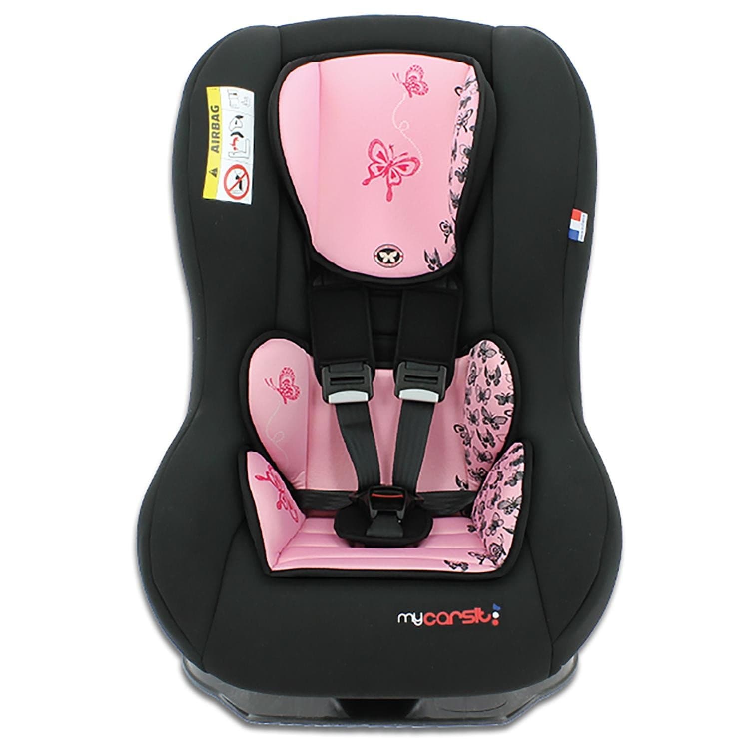 Car seat Group 0+/1 (0-18kg) - Made in France - 3 Stars Test ADAC - Side Protections - Reclining Seat-Approved ECE R44/04.
