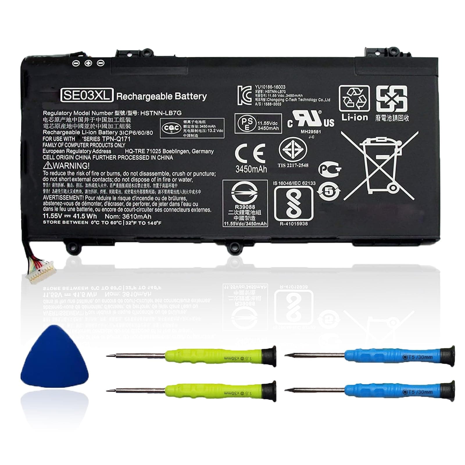 SE03XL Laptop Battery Compatible with HP Pavilion 14 14-AL000 14-AL125TX 14-AL136TX Series SE03041XL HSTNN-LB7G HSTNN-UB6Z TPN-Q171 849568-421 849568-541 849908-850 11.55V 41.5Wh 3615mAh