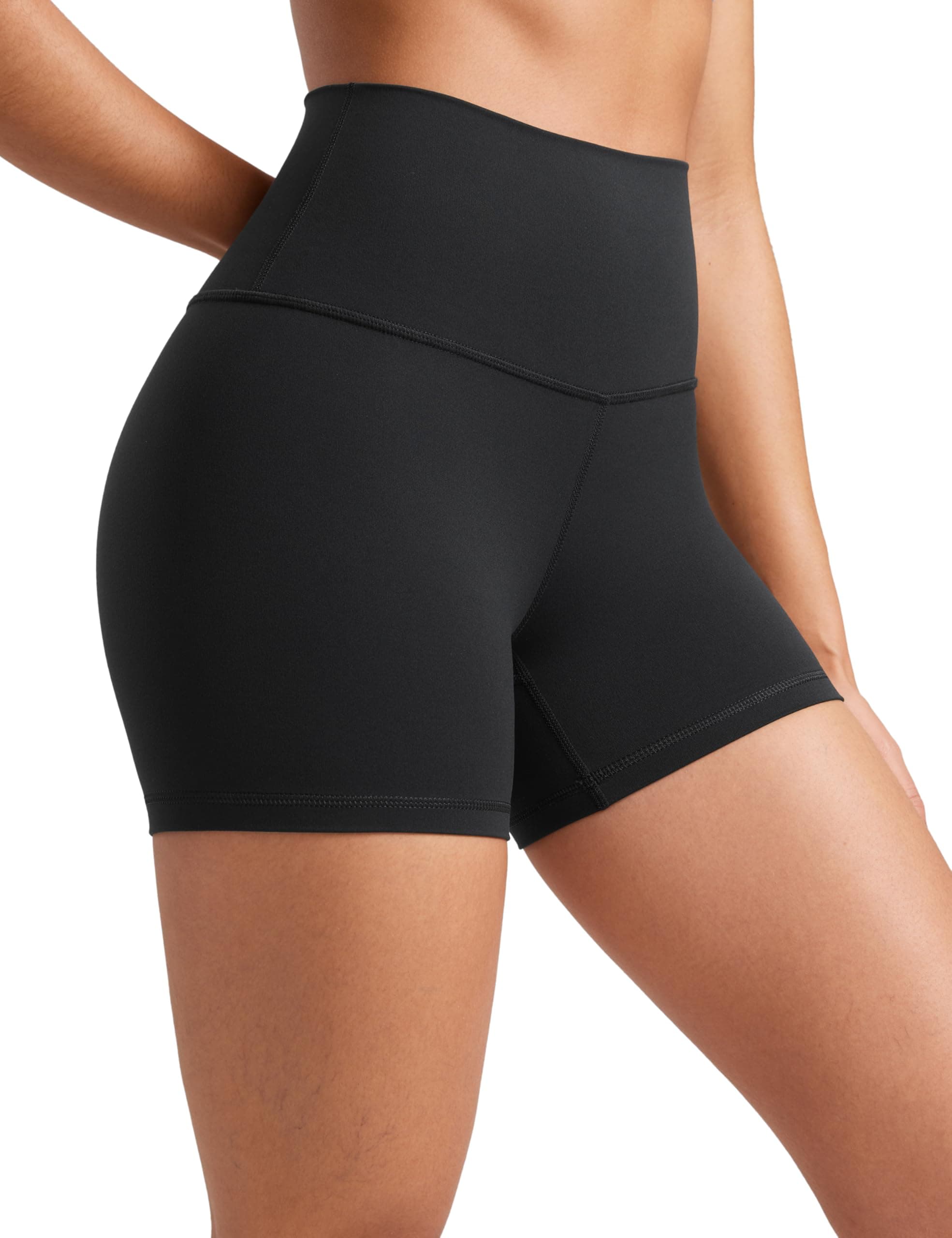 Womens ButterLuxe Biker Shorts 4'' High Waisted Workout Running Athletic Spandex Yoga Shorts
