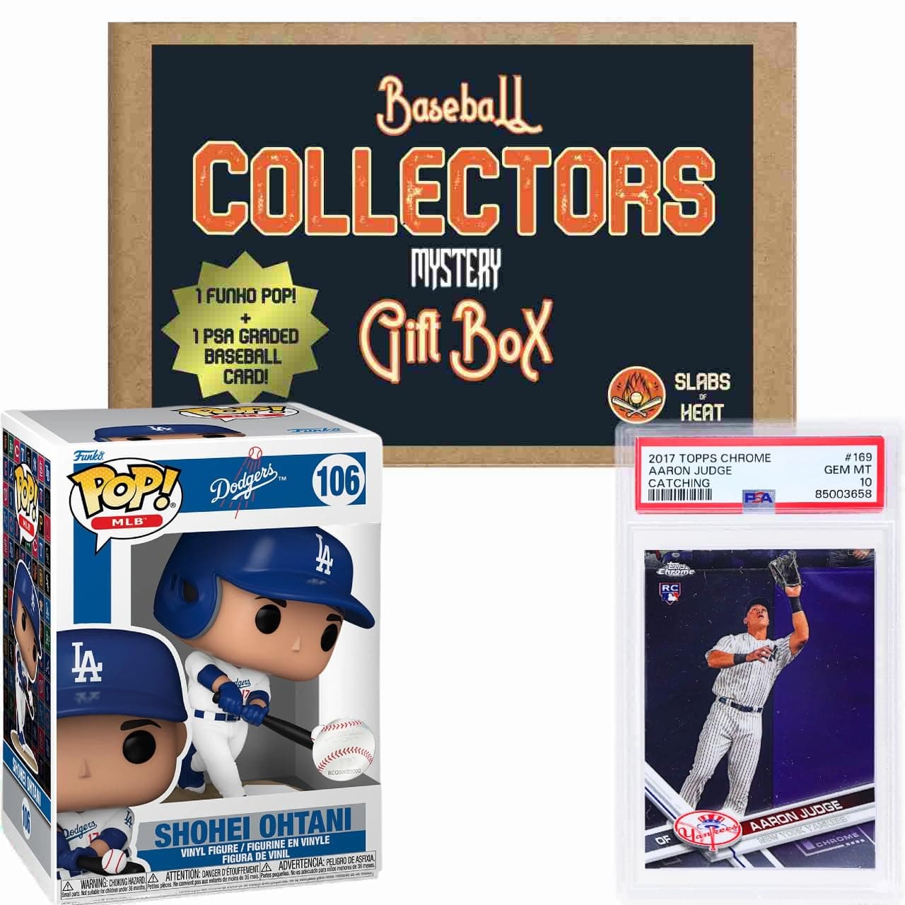 Slabs of Heat Baseball Collector's Mystery Gift Box: Funko Pop! & PSA Graded ...