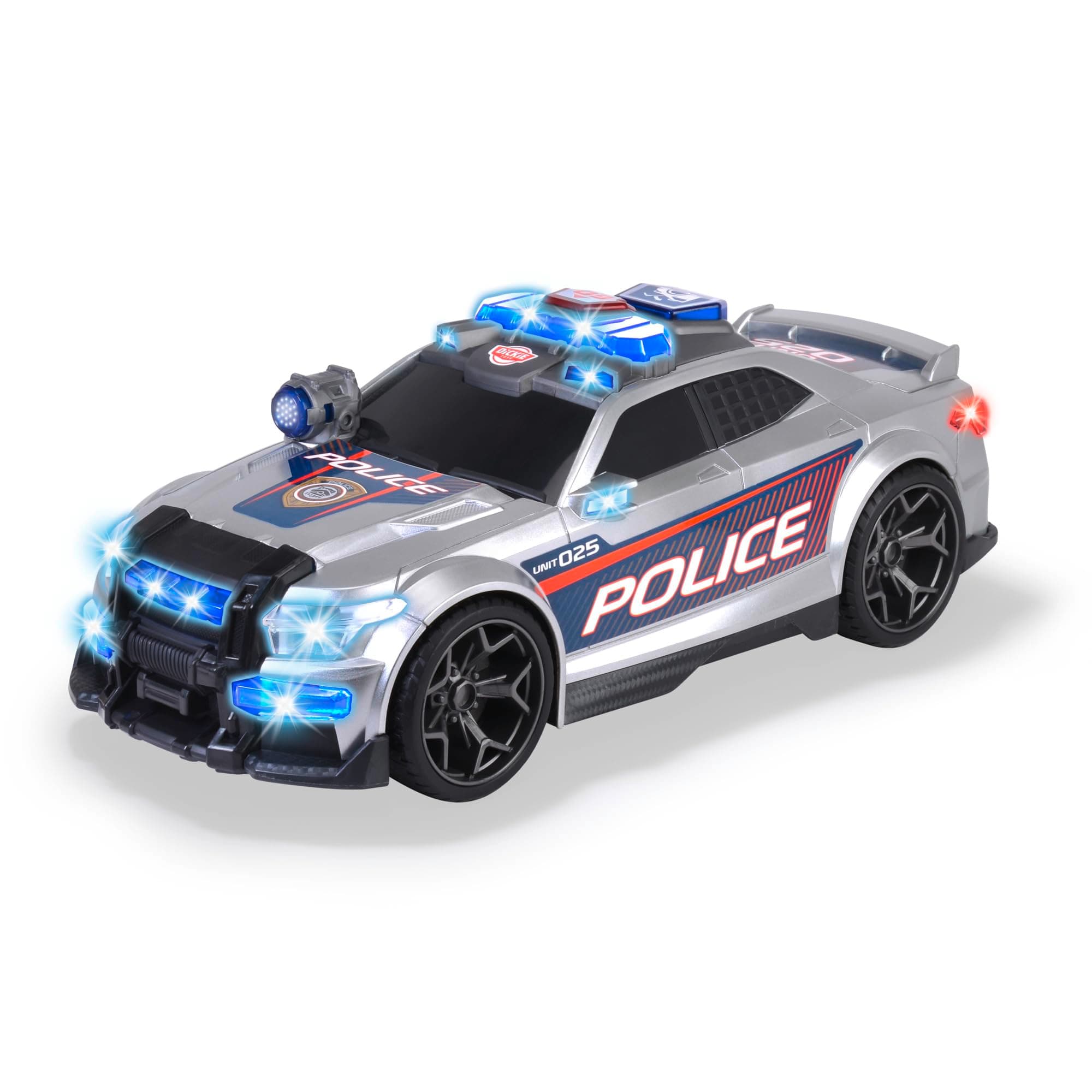 Dickie Toys Street Force Police Car with Lights, Gray, Kid