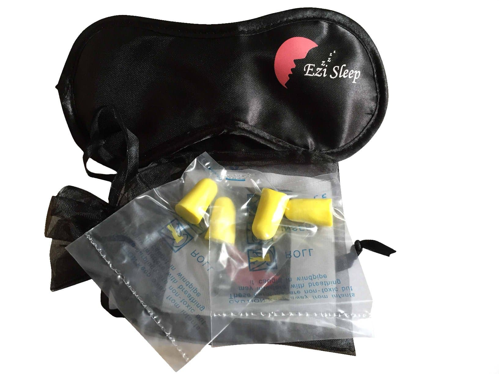 Ezi Sleep premium sleeping mask with 2 earplugs + a bonus pack of 4 extra