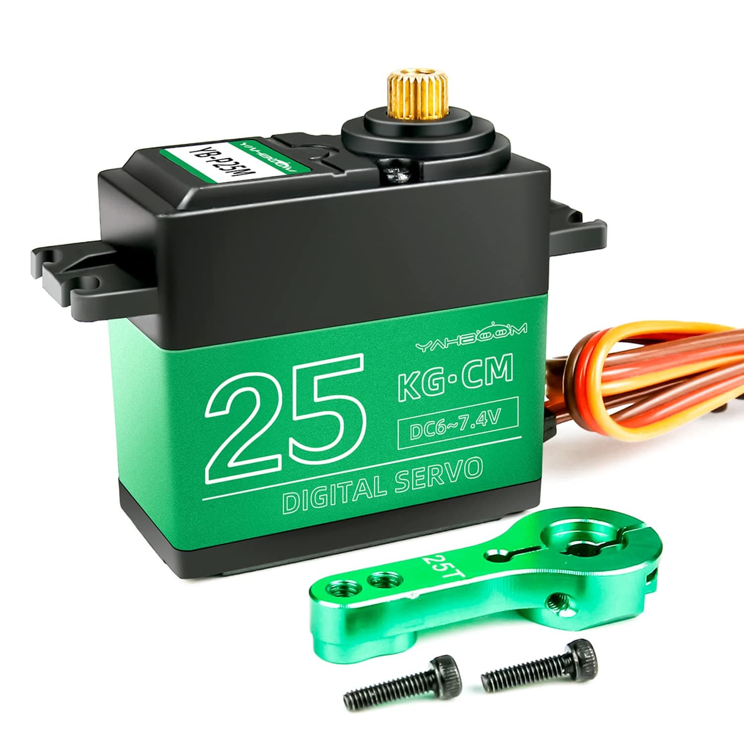 Yahboom 25KG Digital Servo Full Metal Gear High Torque Servo Motor for RC Model DIY Waterproof Control Angle 180° DS3218MG