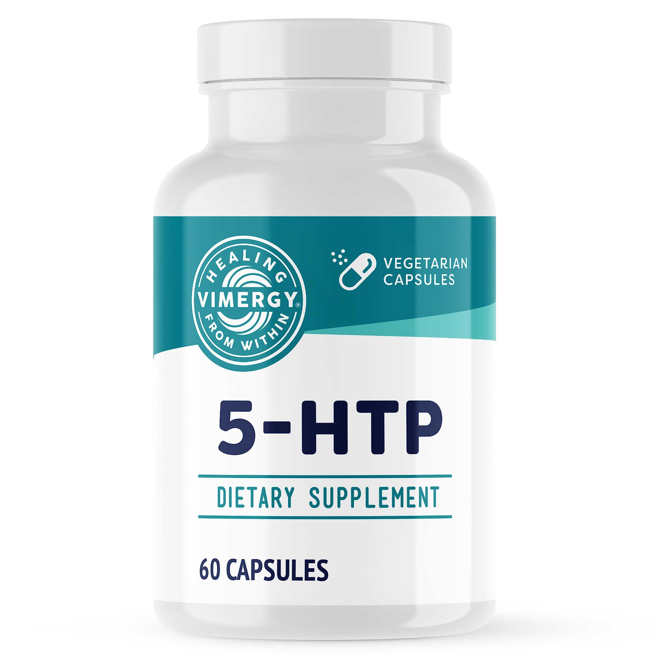5-HTP Capsules– Clean Formula Supporting a Healthy Mood, Better Sleep and May Enhance Serotonin Levels.* Kosher and Vegan. – (60 ct.)