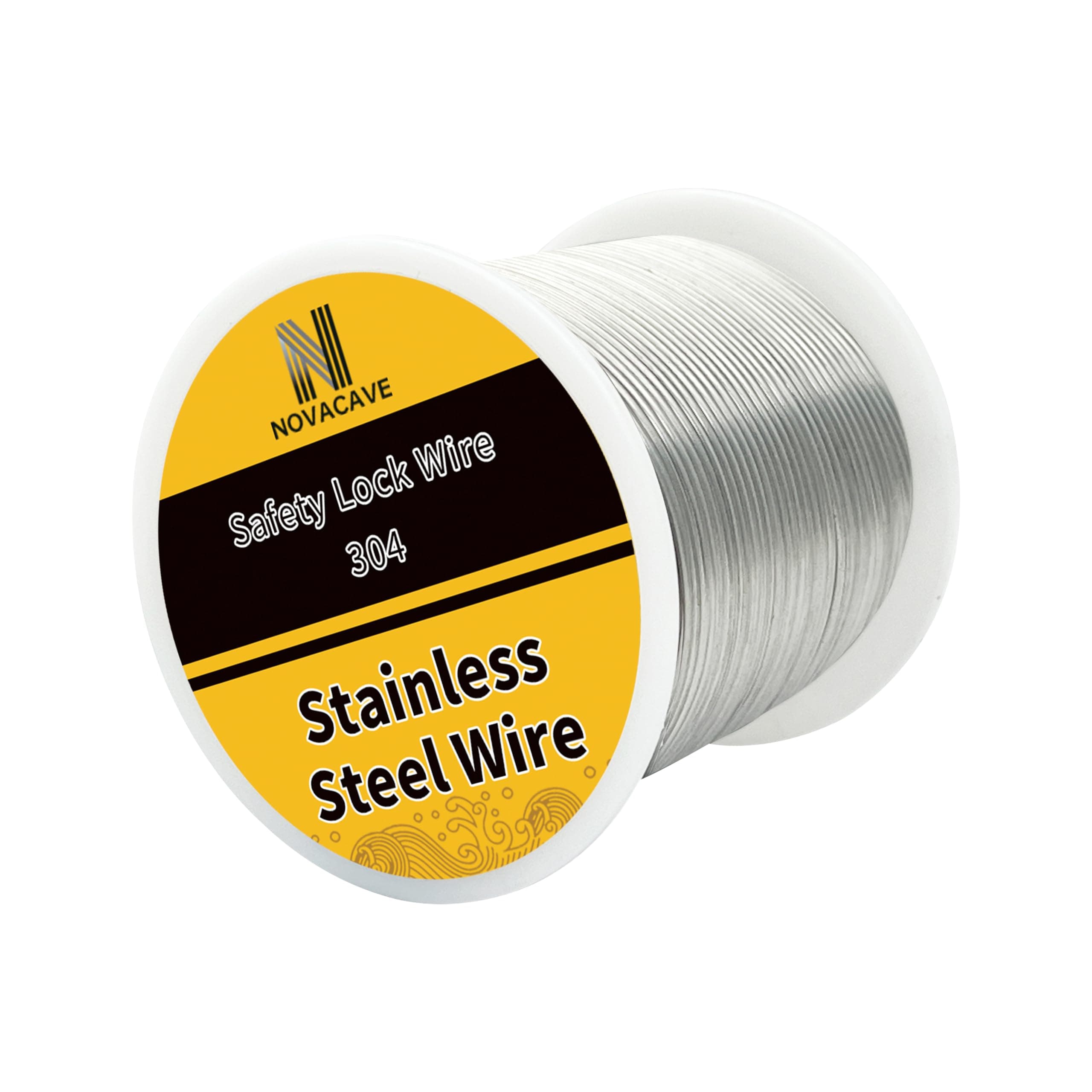 304 Stainless Steel Wire 1lb Spool, 16 Gauge Wire for Jewelry Making (Dia 1.3MM)