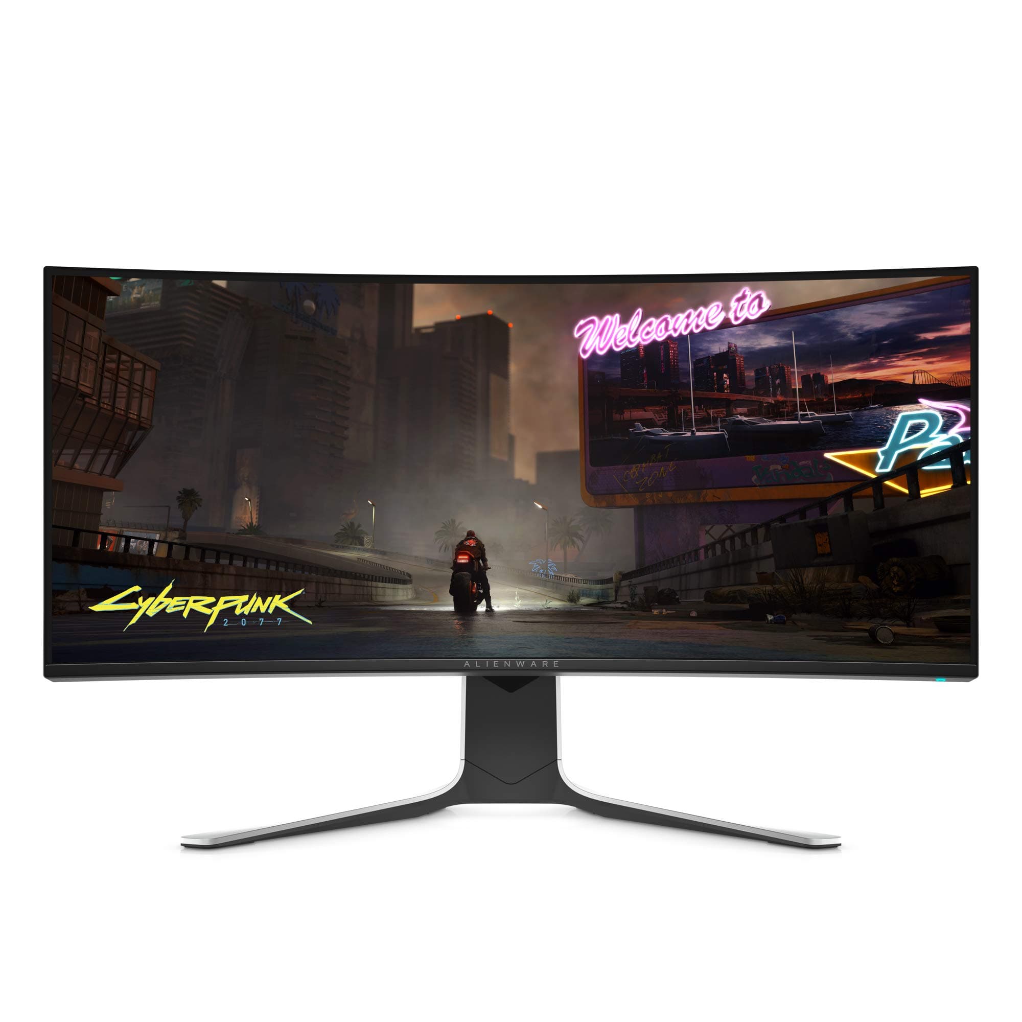 Alienware Dell NEW Curved 34 Inch WQHD 3440 X 1440 120Hz, NVIDIA G-SYNC, IPS LED Edgelight, Monitor - Lunar Light, AW3420DW