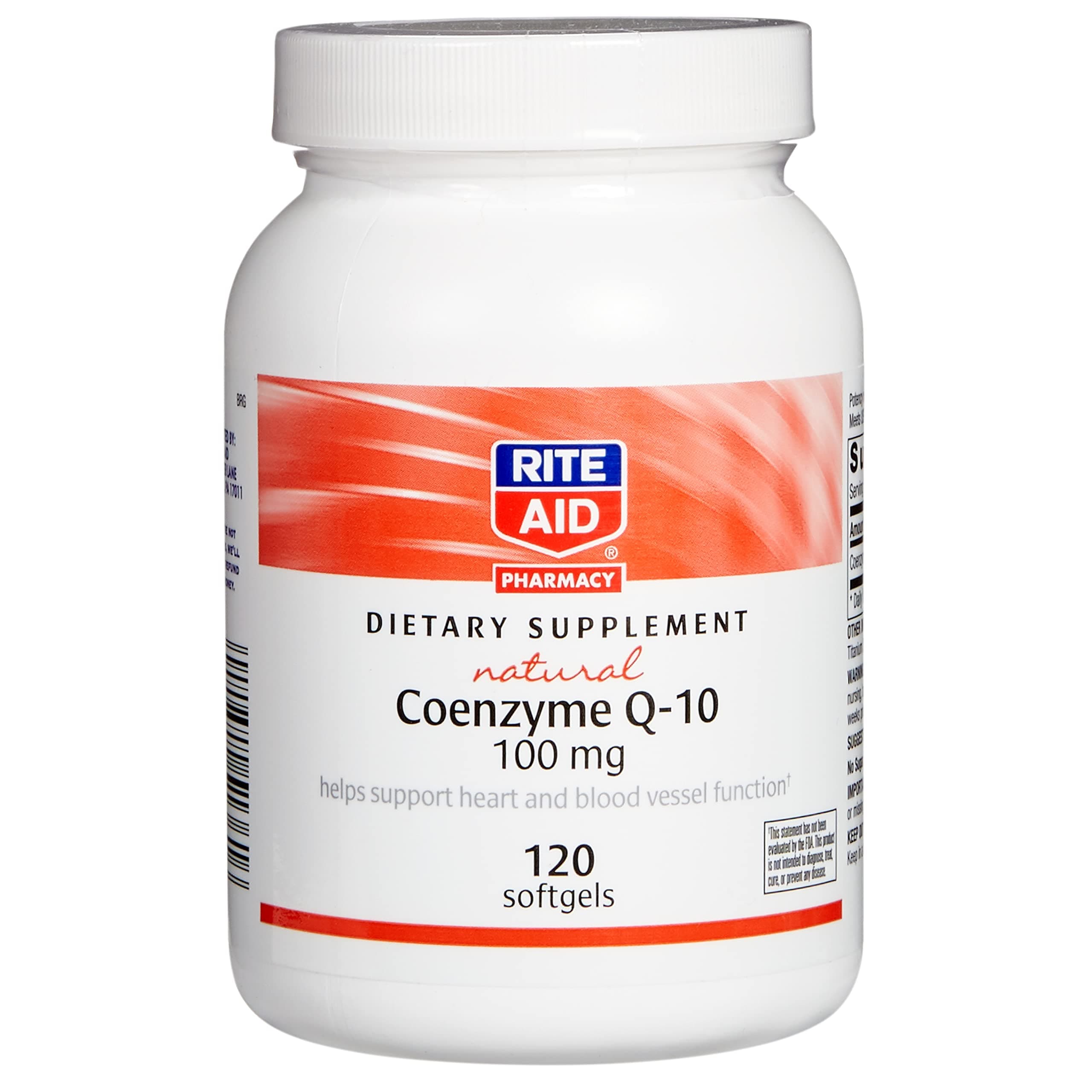 Rite Aid, Coenzyme Q-10 Softgels 100mg, 120 Count