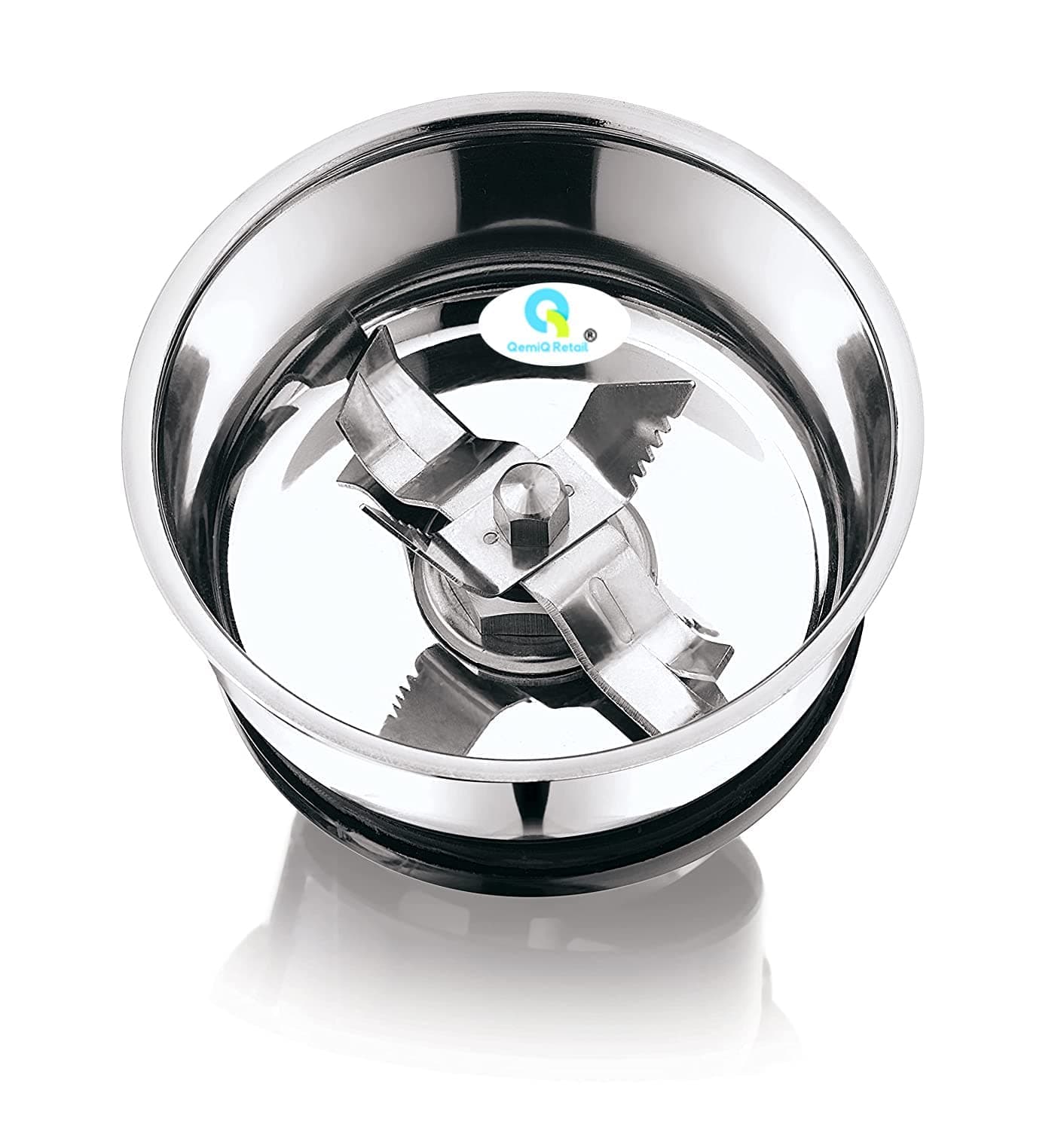 QemiQ Retail®- Mixer Grinder Chutney jar(Heavy) Fits-"Bajaj, PREETHI, MORPHY Richards, SUMEET, GANGA, Orient, USHA, Crompton, Life Long, JAIPAN, Cello" (400ml Capacity