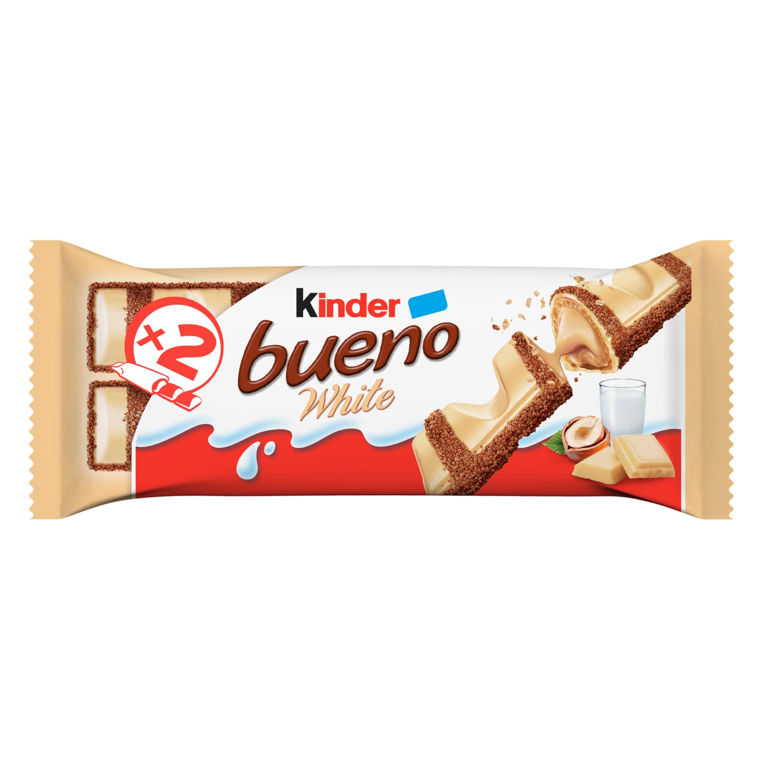 Kinder Bueno White Chocolate With Hazelnut (Pack Of 3)39 Gram