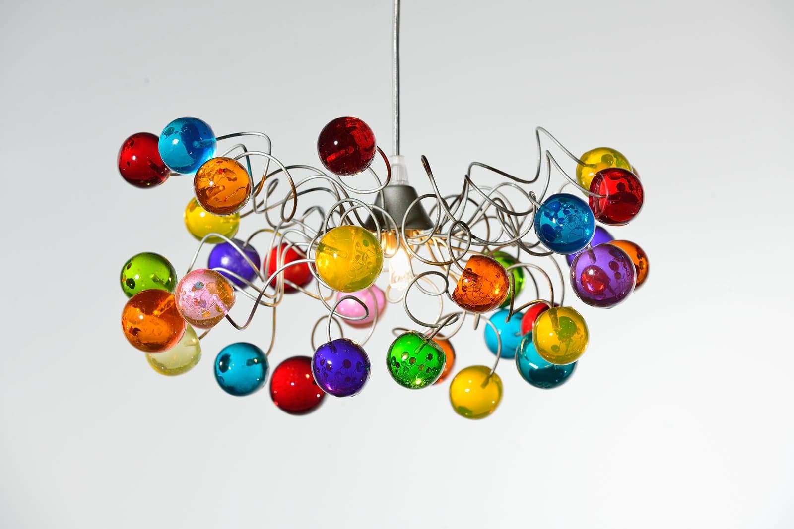 Lightshade handmade colorful ceiling lamp - Bubble light fixture - Chandelier for Rooms - Home Decorations Unique Light Fixtures - Gift Ideas