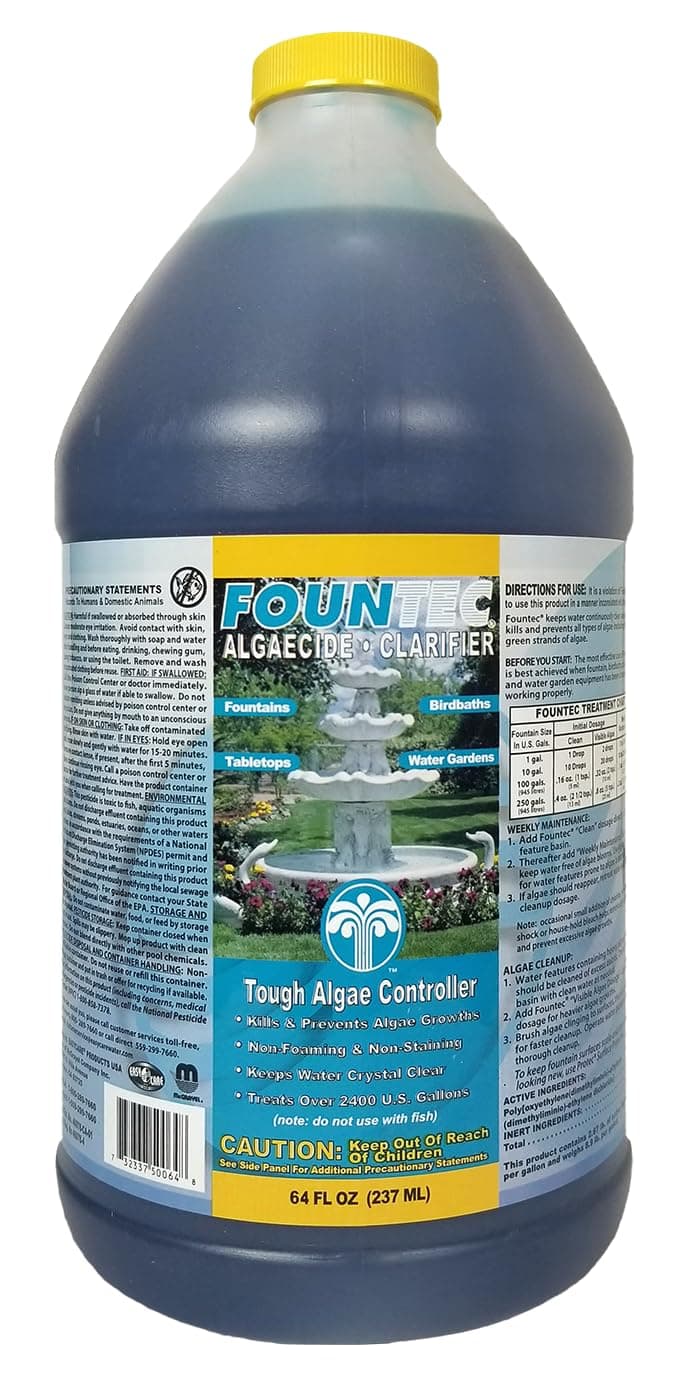 50064 Fountec Algaecide and Clarifier, 64 Fl. Oz