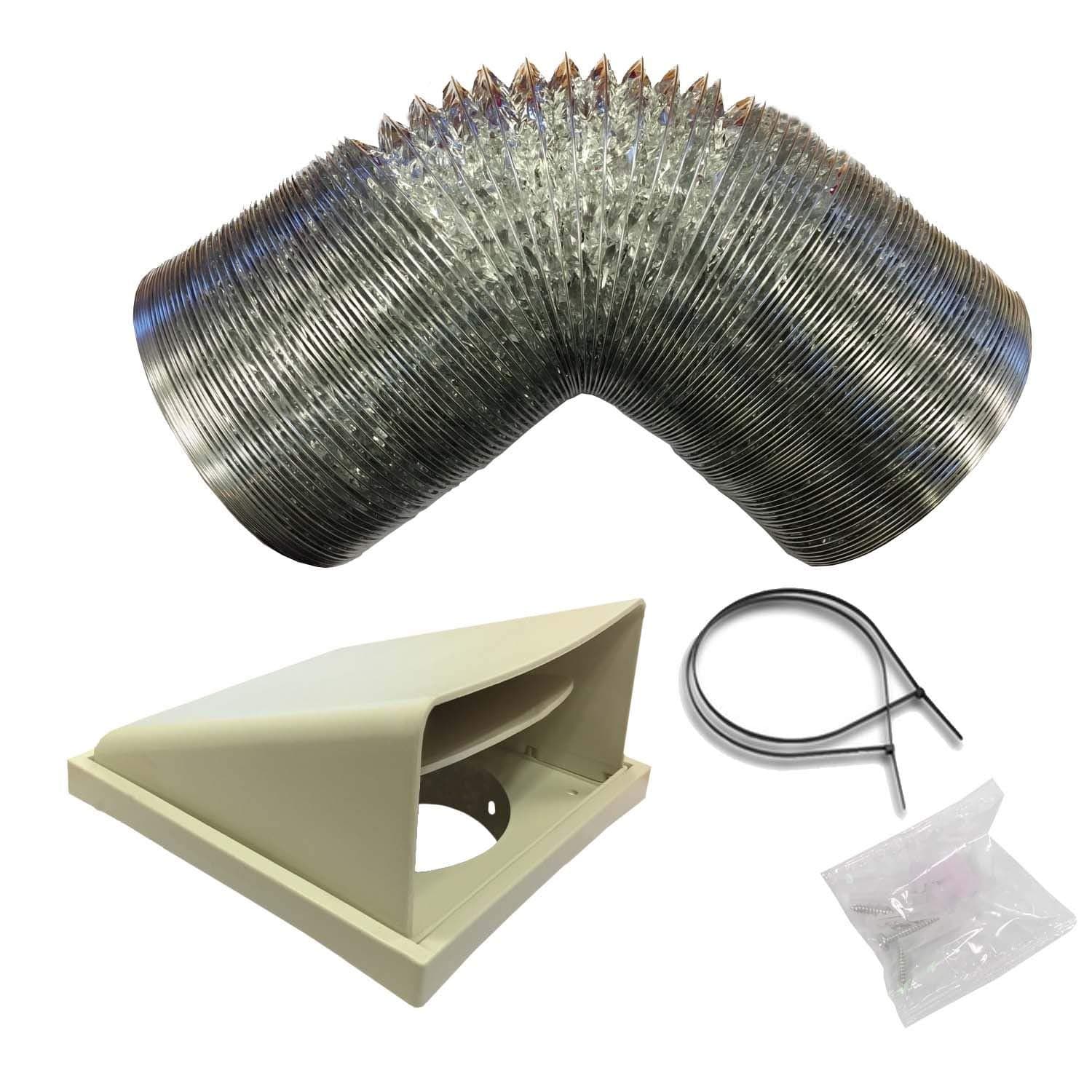 D3 Universal Kitchen Cooker Hood Extractor Fan Ducting Vent Kit 125mm x 3m