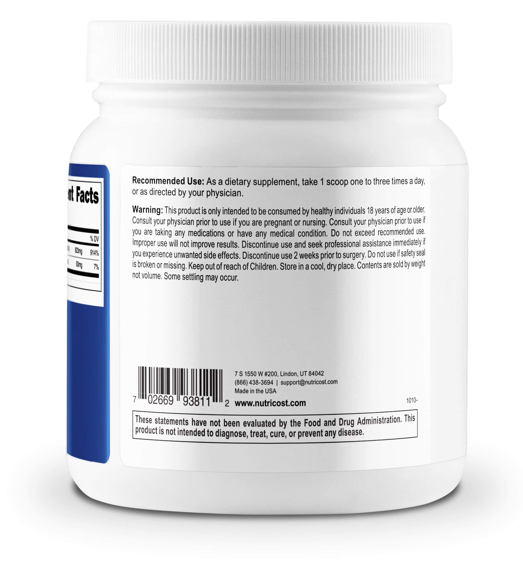 Nutricost Calcium Ascorbate 500G