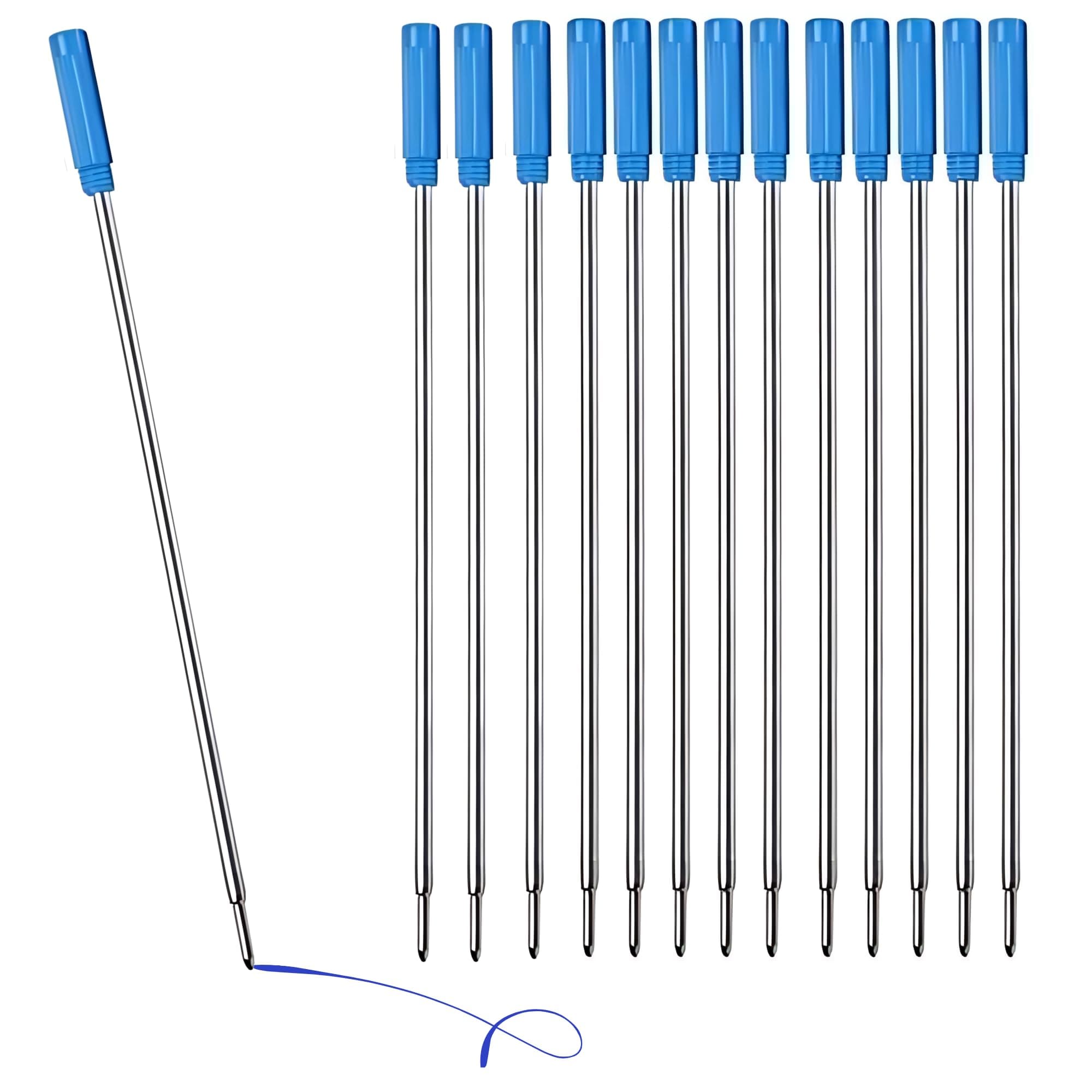 10 x Blue Ink Pen Refills Compatible with Cross 8513 Ballpoint Pens