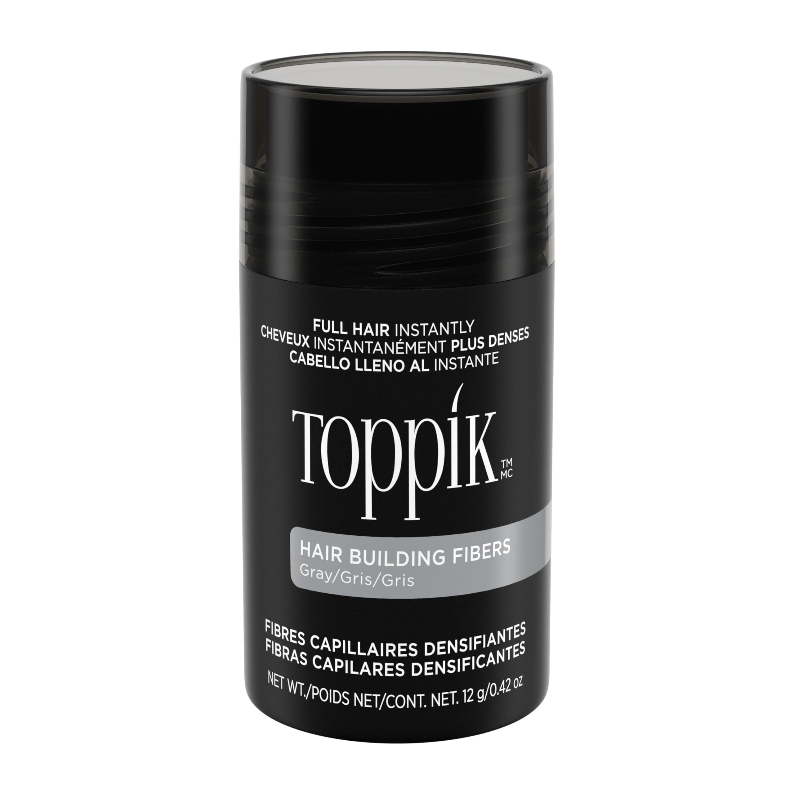 Toppik Hair Building Fibers, Fill In Fine or Thinning Hair Instantly Thicker, Fuller Looking Hair 9 Shades,4 size options