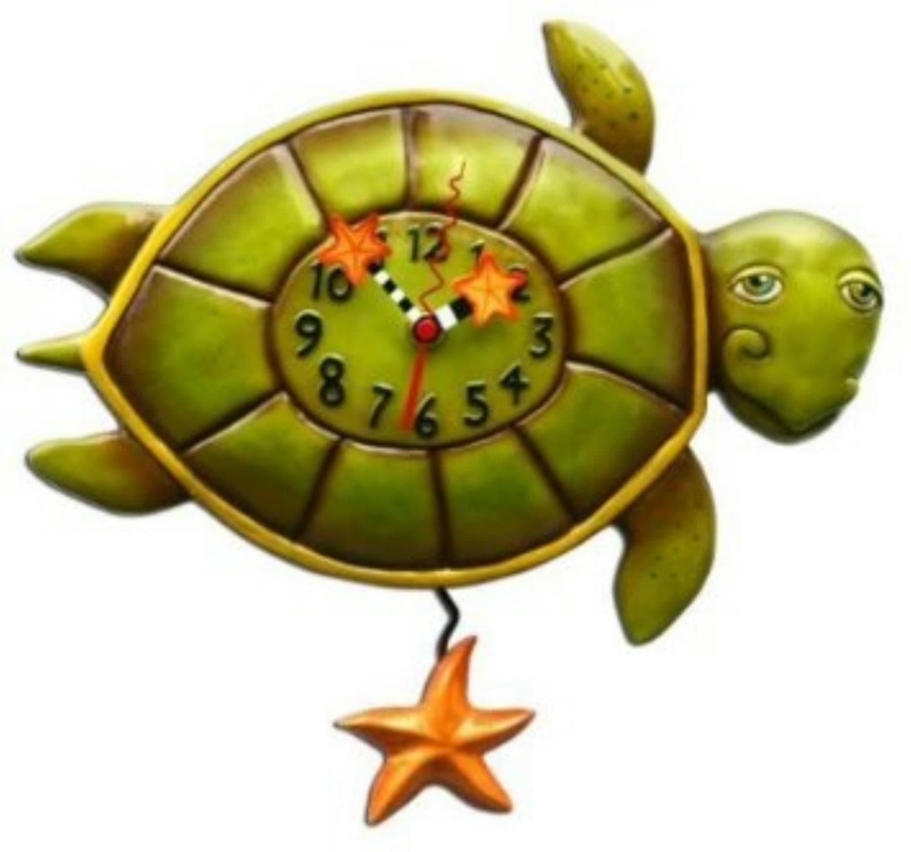 Allen Designs Shelldon (Turtle) Pendulum Clock