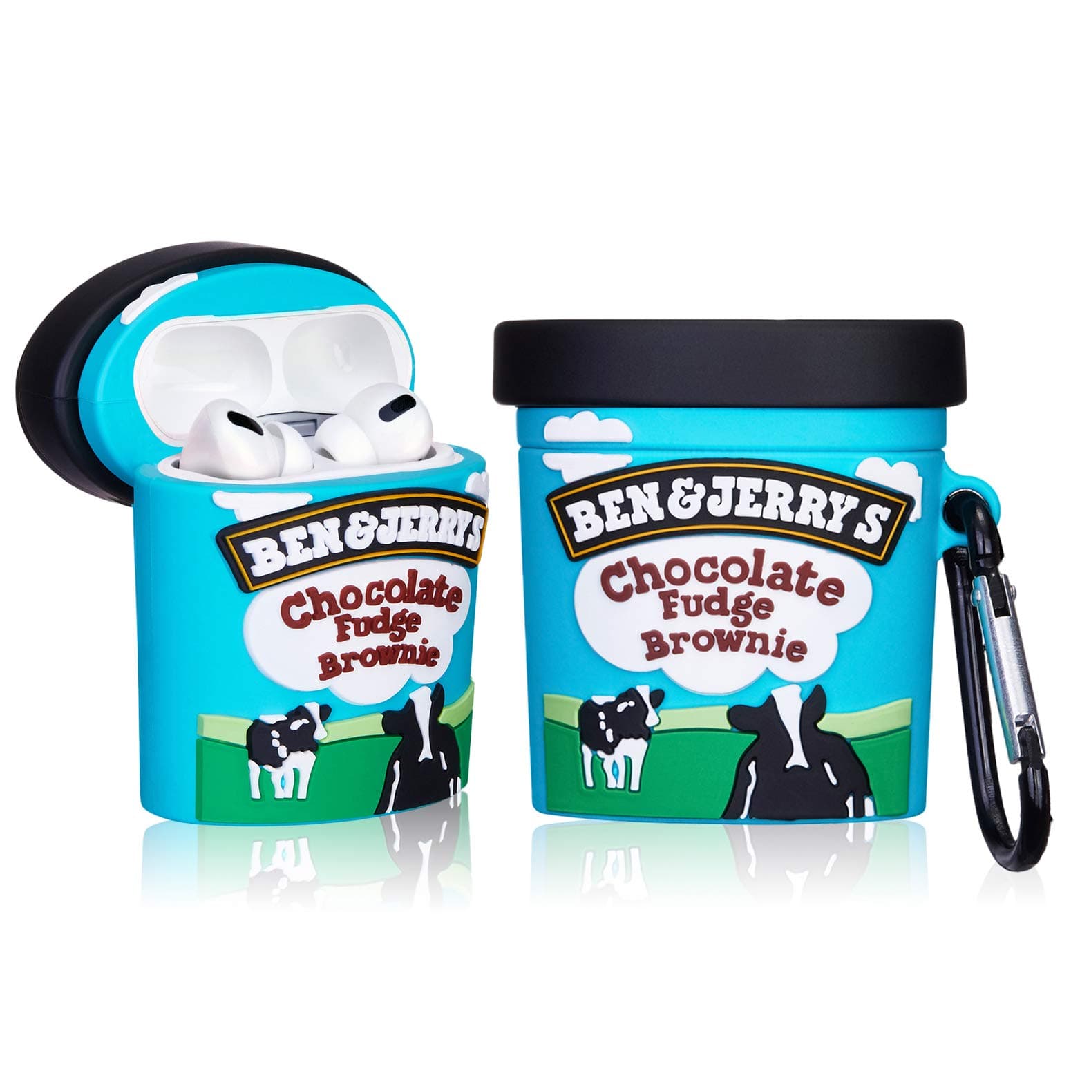 STSNano Cute Case for AirPod Pro 2019/Pro 2 Gen 2022, Cartoon Funny Kawaii Fun Air Pods Pro Soft Silicone Cover, Unique 3D Food for Girls Boys Women Kids Cases for AirPods Pro (Ice Cream Cup)