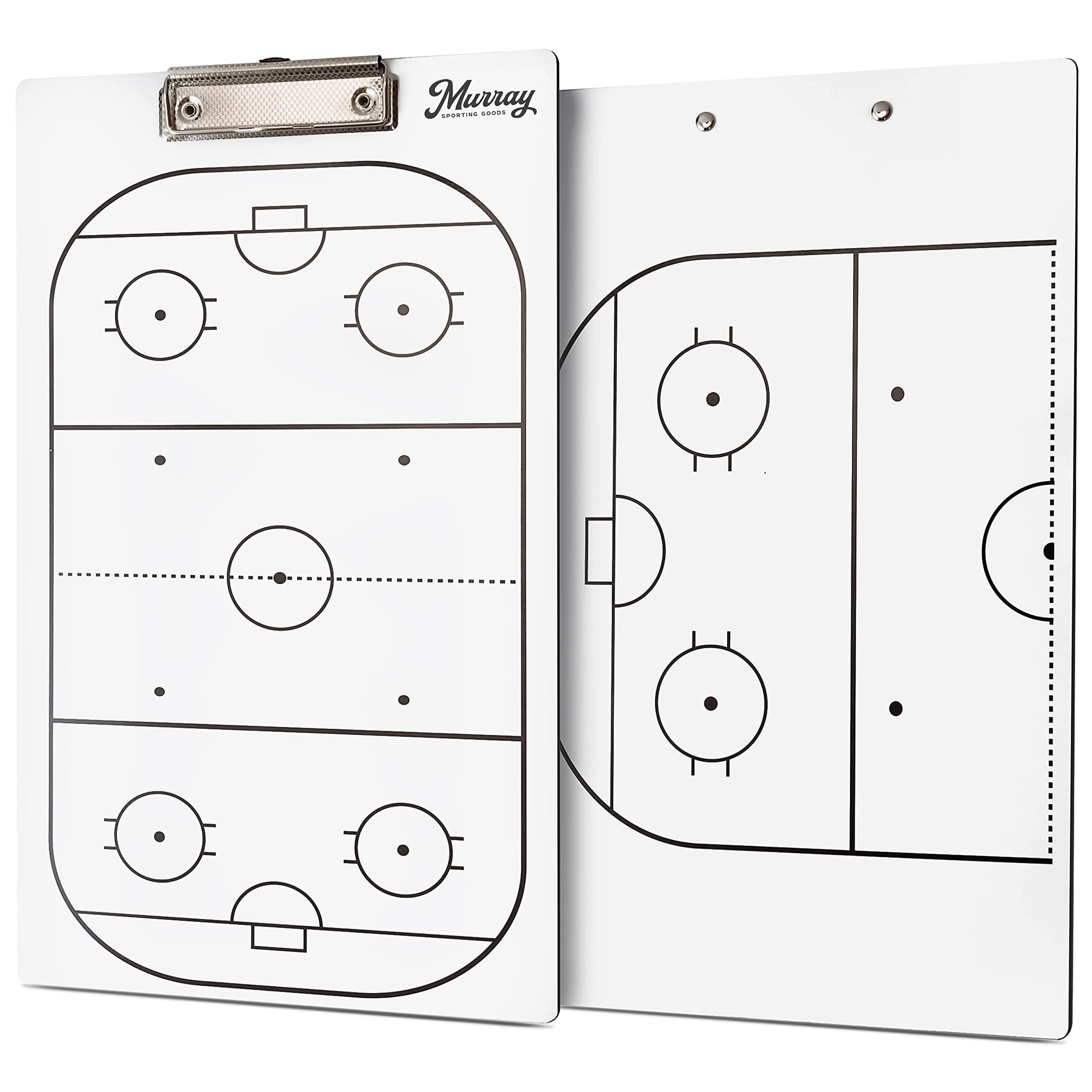 Murray Sporting Goods Dry Erase Coaches Clipboard | Double-Sided Dry Erase White Board
