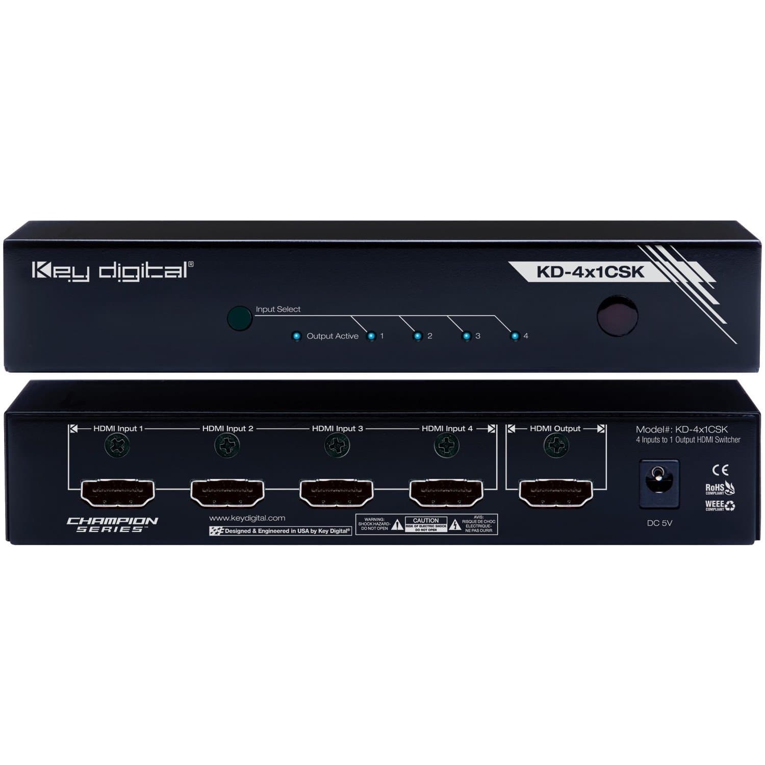 Champion KD-4x1CSK Audio/Video Switchbox