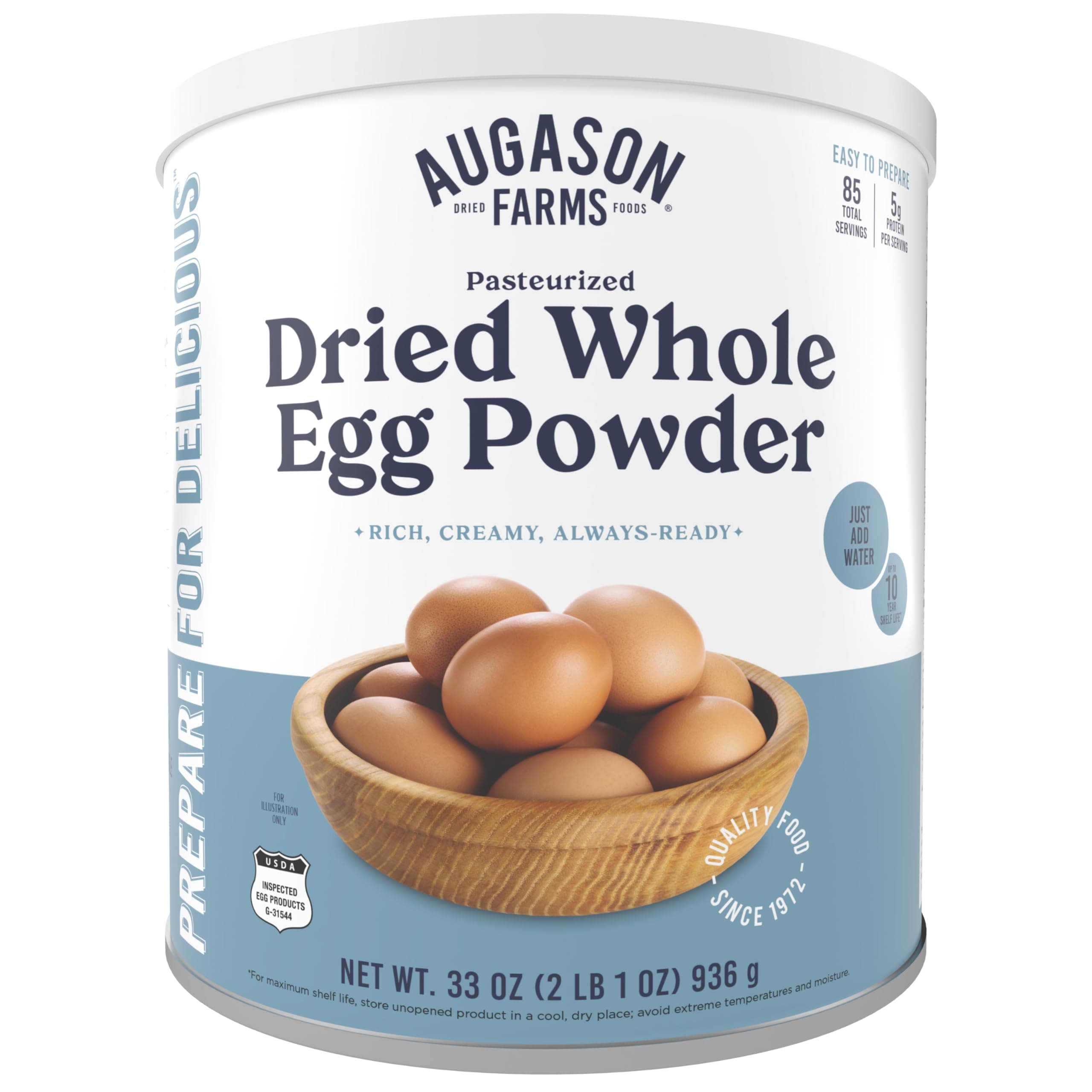 Augason Farms Whole Egg Product 33 oz #10 Can