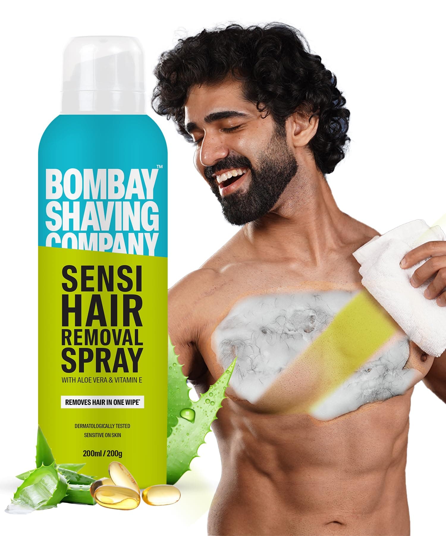 Sensi Hair Removal Spray - 200g | Painless & Irritation Free Spray (200 ml) | For Chest, Arms, Underarms & Legs | Pleasant Smell | Hair Removal Cream Spray