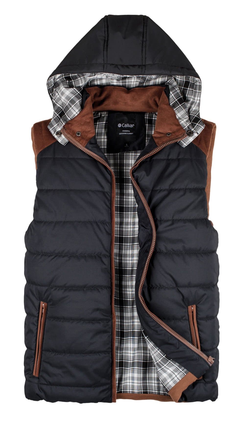 Men's Fashion Design Hooded Down Vest