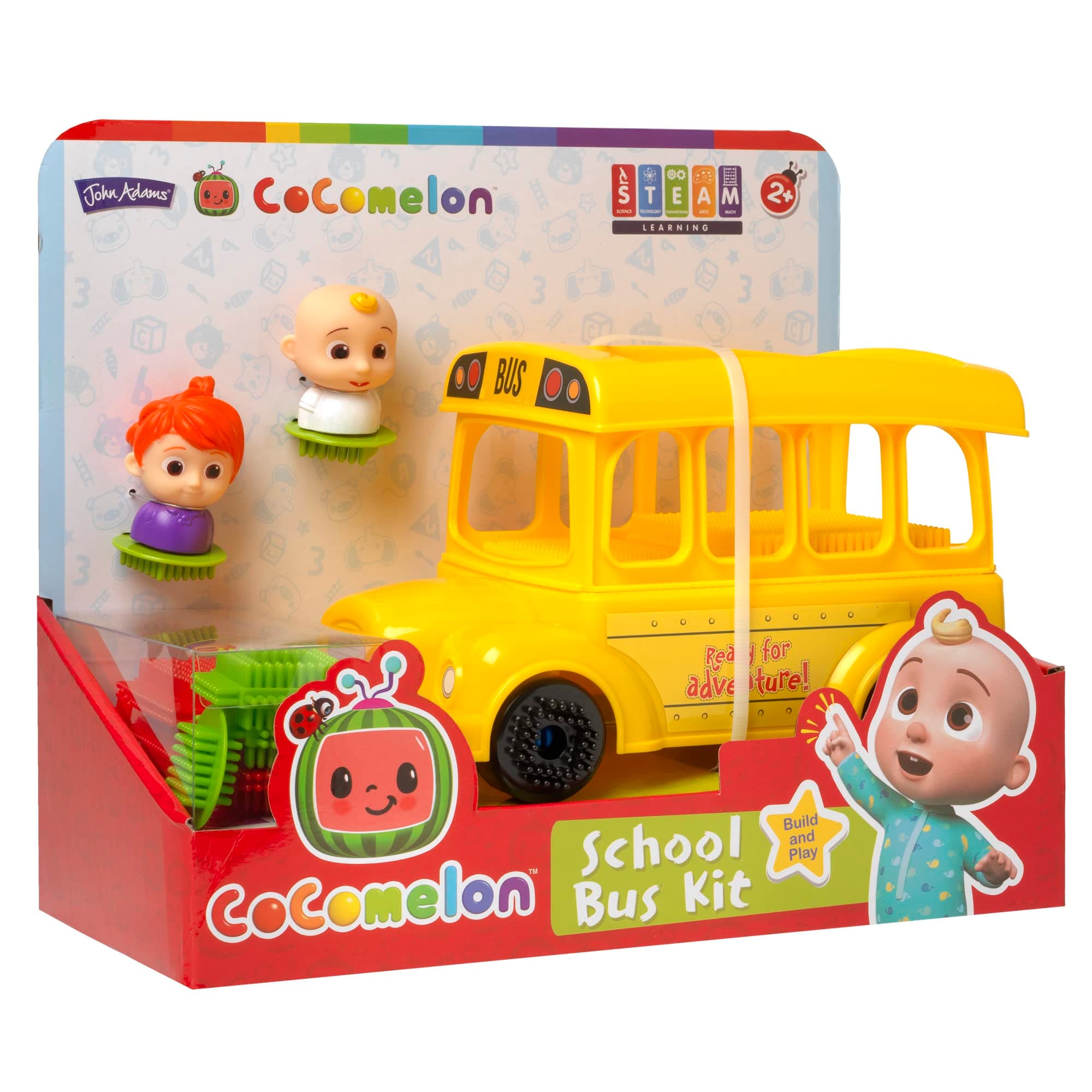 Fun Bricks CoComelon School Bus Kit: Build and play! | Preschool Building Blocks | Ages 2+