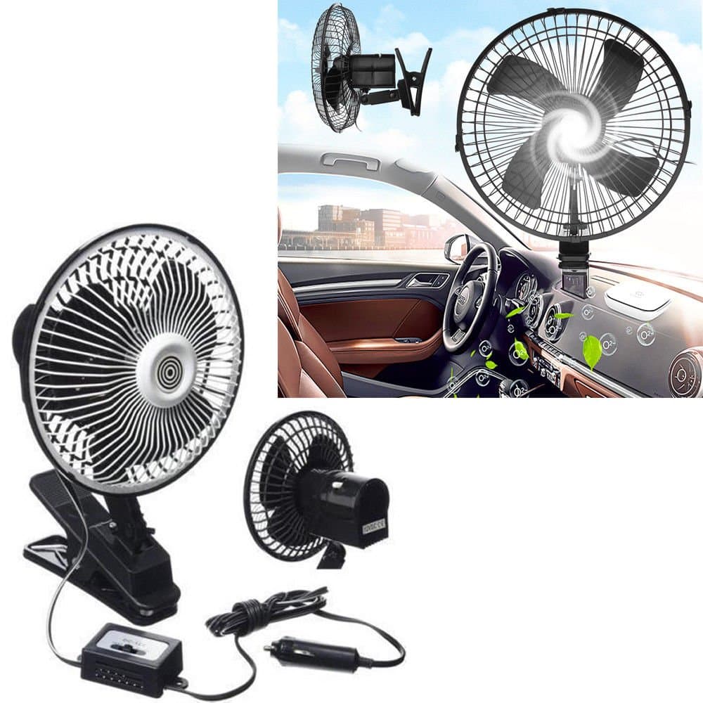 dash fan 12v boat cooler Motorhome POWERFULL summer clip on clamp 6" HEAVY DUT