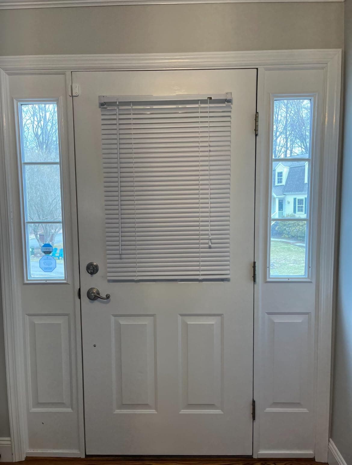 Magnetic Shades for Steel Door Windows | 1” Magnetic Blinds for Metal Doors | Glass Door Blinds | White Window Blind | Mini Blinds for Windows | Door Window Blinds | 25" X 40" or 68" (White 25" X 40")