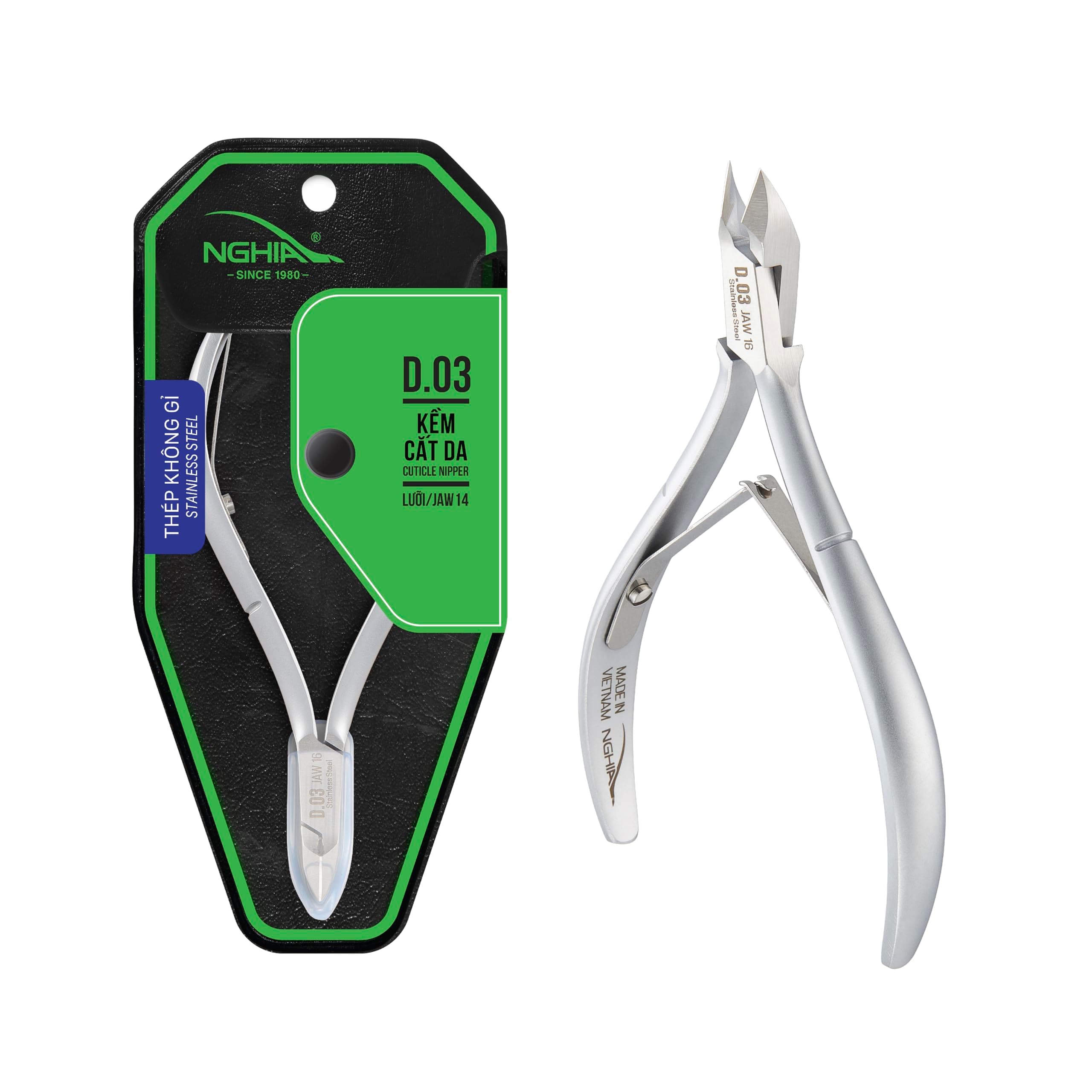Cuticle Nippers D-03 (Stainless Steel) - Professional Nail Tools (16)