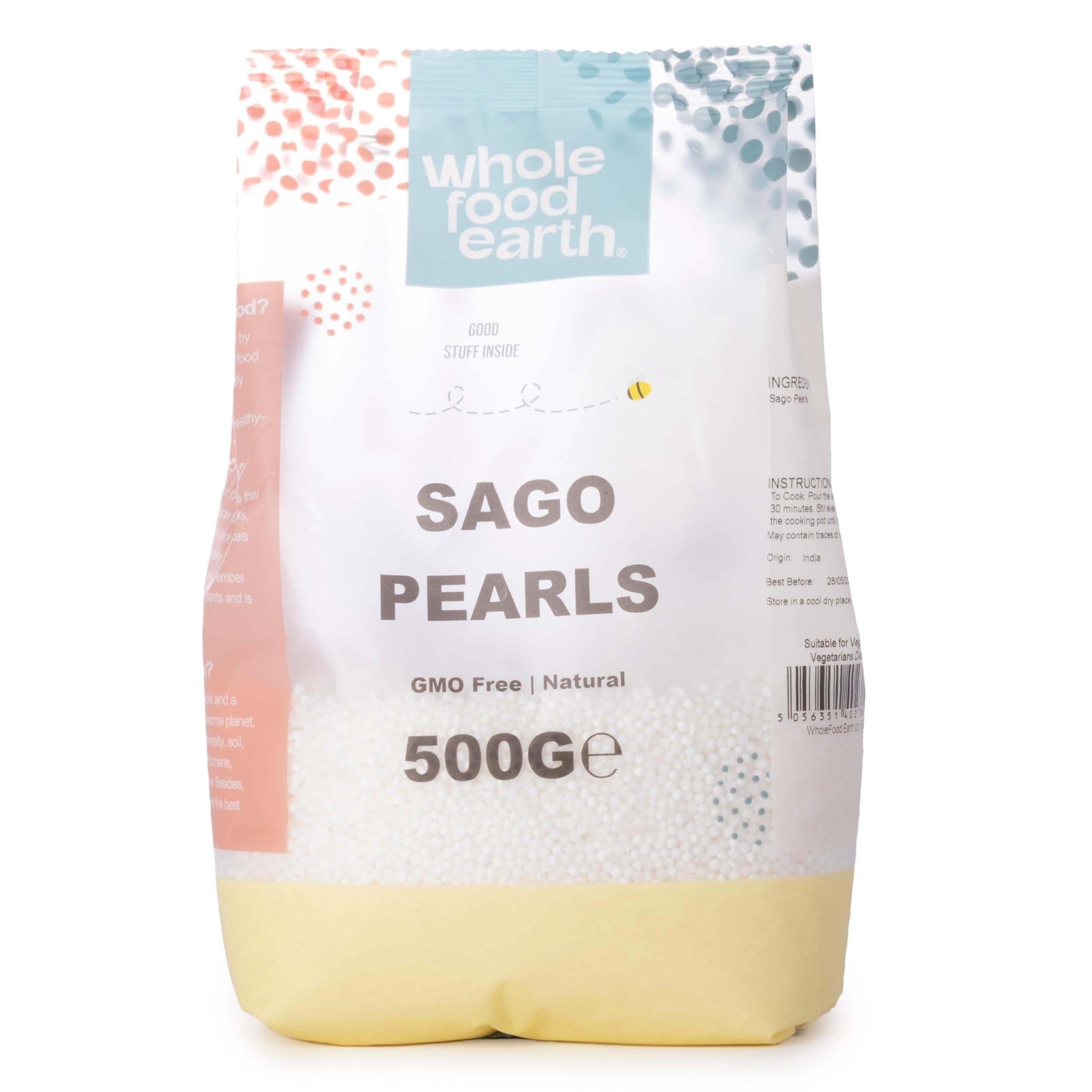 Sago Pearls 500 g | GMO Free | Natural