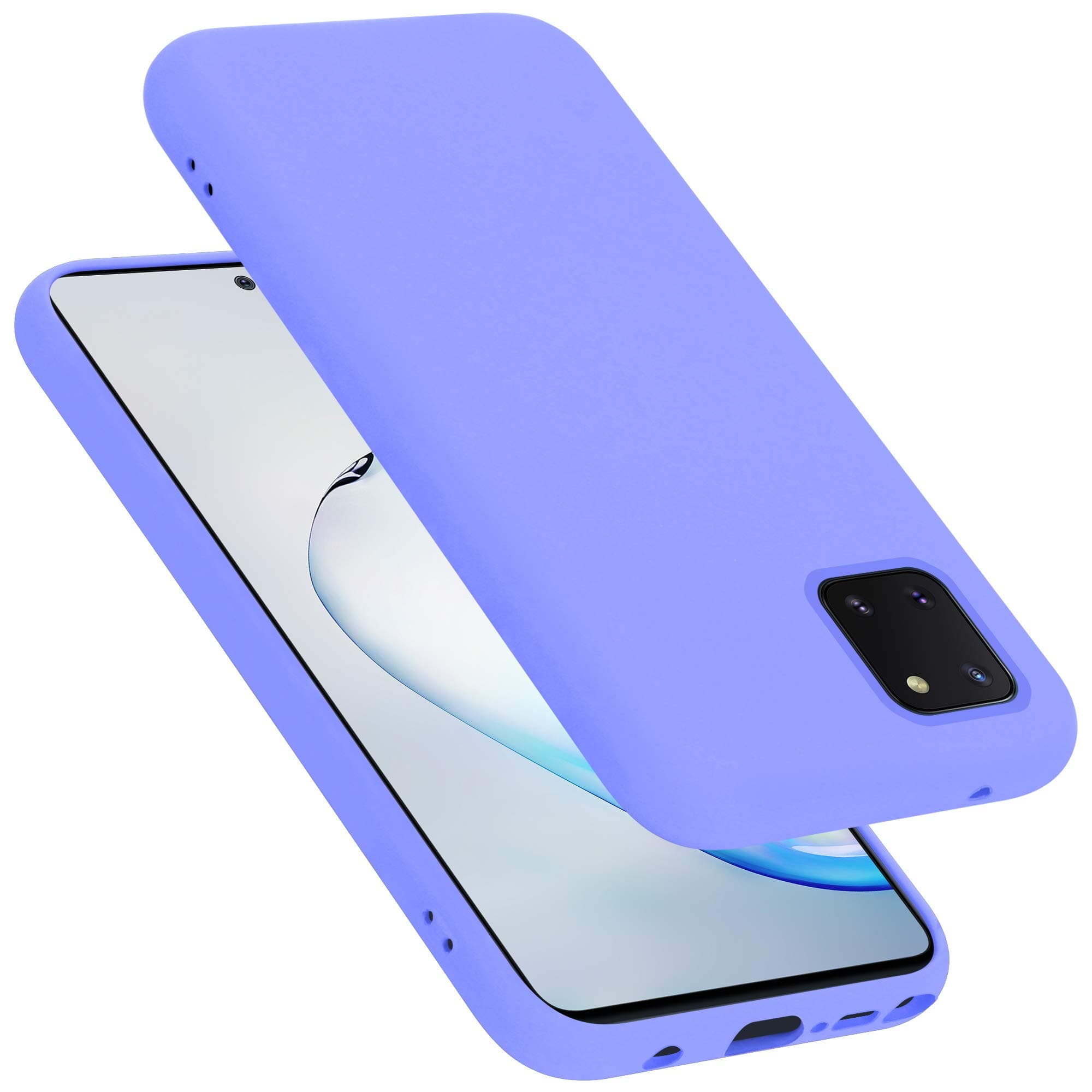 cadorabo Case works with Samsung Galaxy A81 / NOTE 10 LITE / M60S in LIQUID LIGHT PURPLE - Shockproof and Scratch Resistant TPU Silicone Cover - Ultra Slim Protective Gel Shell Bumper Back Skin