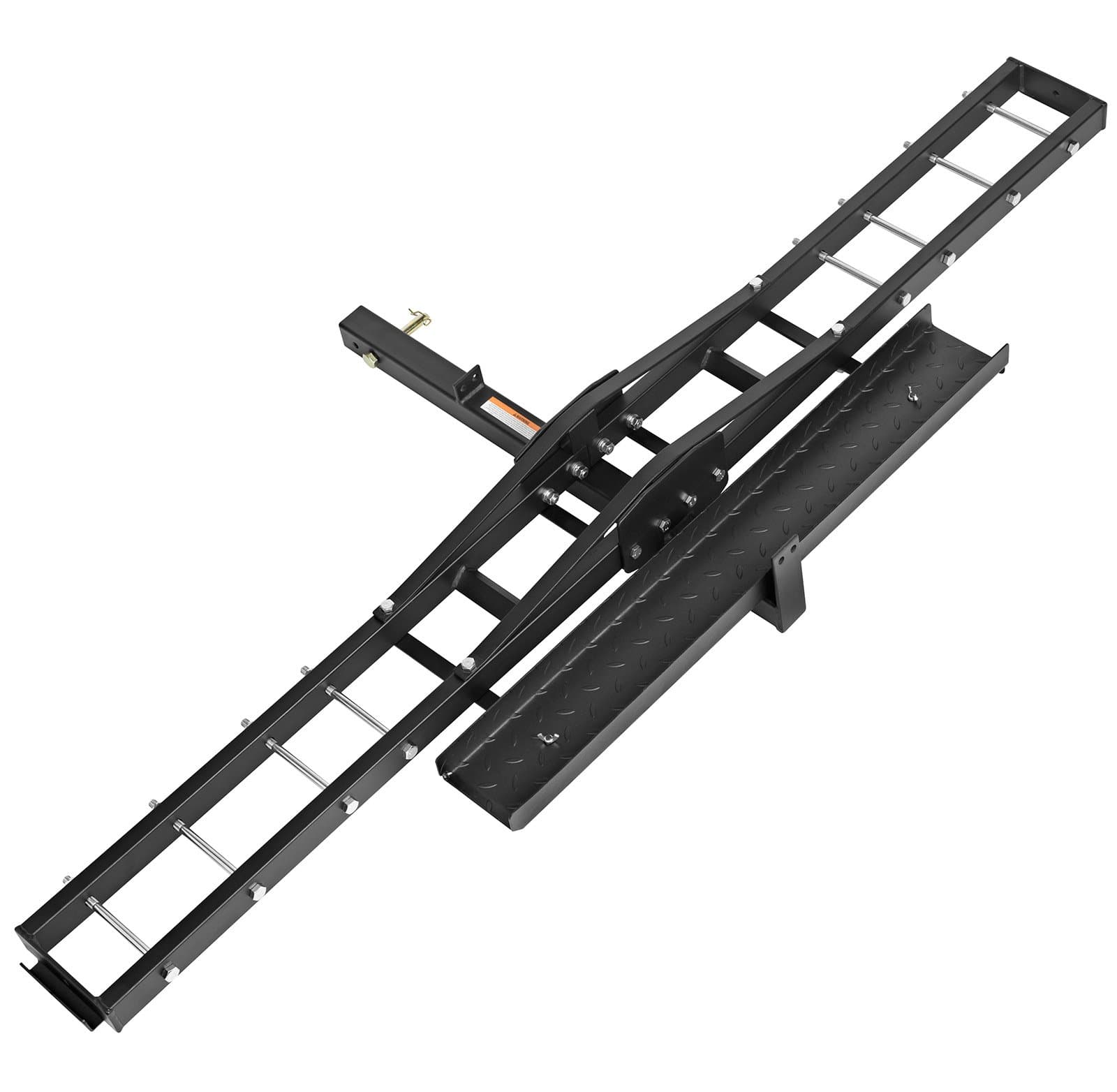 Steel Motorcycle Carrier 500 LB Scooter Dirt Bike Hauler Hitch Mount Rack Ramp Anti Tilt Anti Wobble
