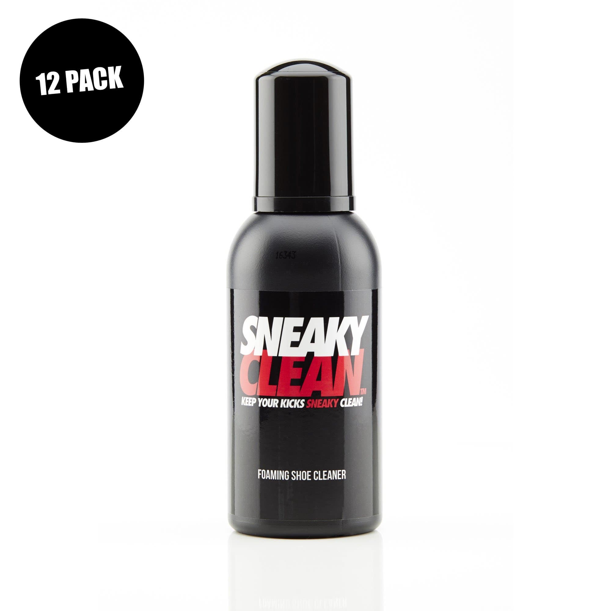 SNEAKY Clean Foaming Shoe Trainer Sneaker Cleaner Care Bottle 150ml (12 Pack)