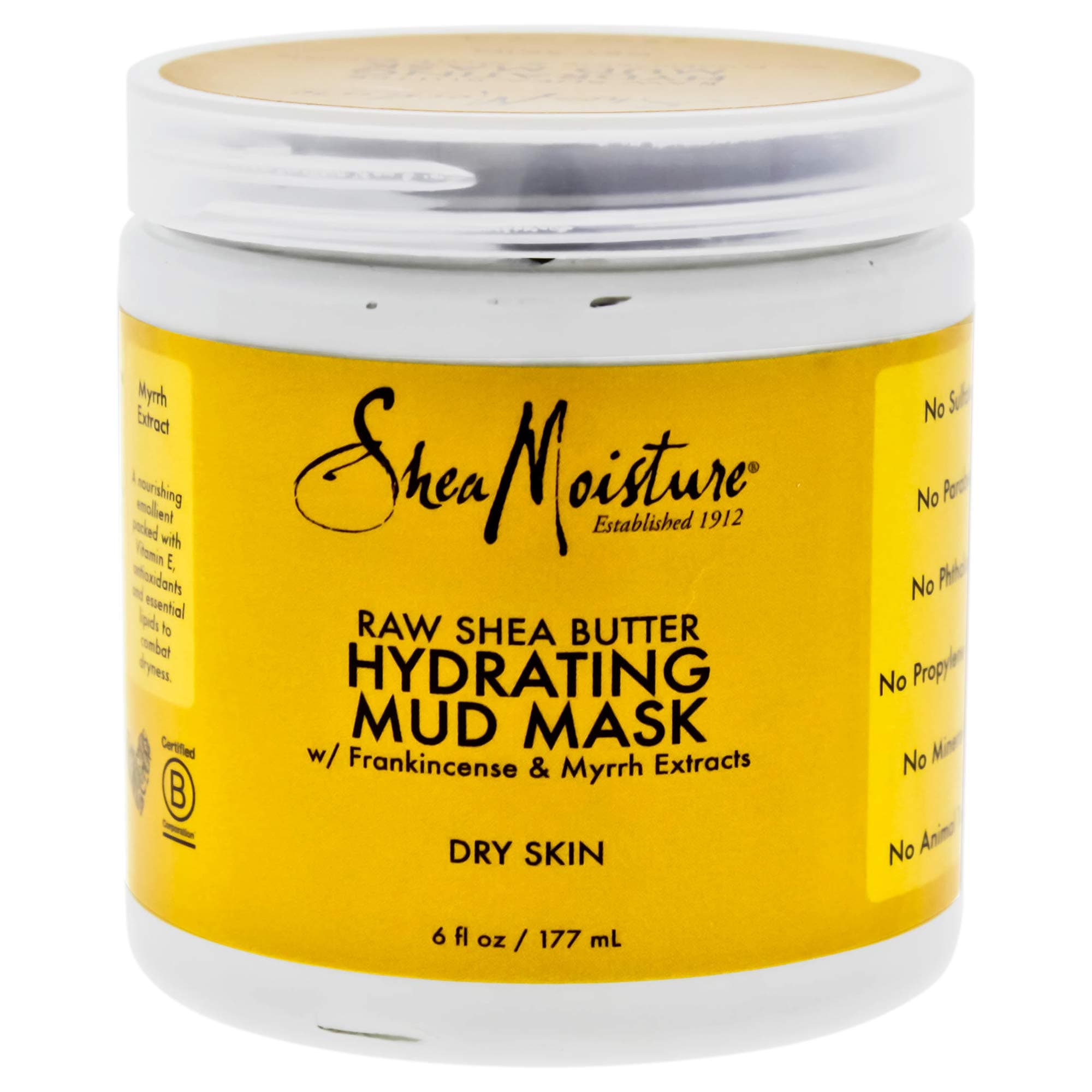 Shea Moisture Raw Shea Butter Hydrating Mud Mask By for Unisex - 6 oz Mask