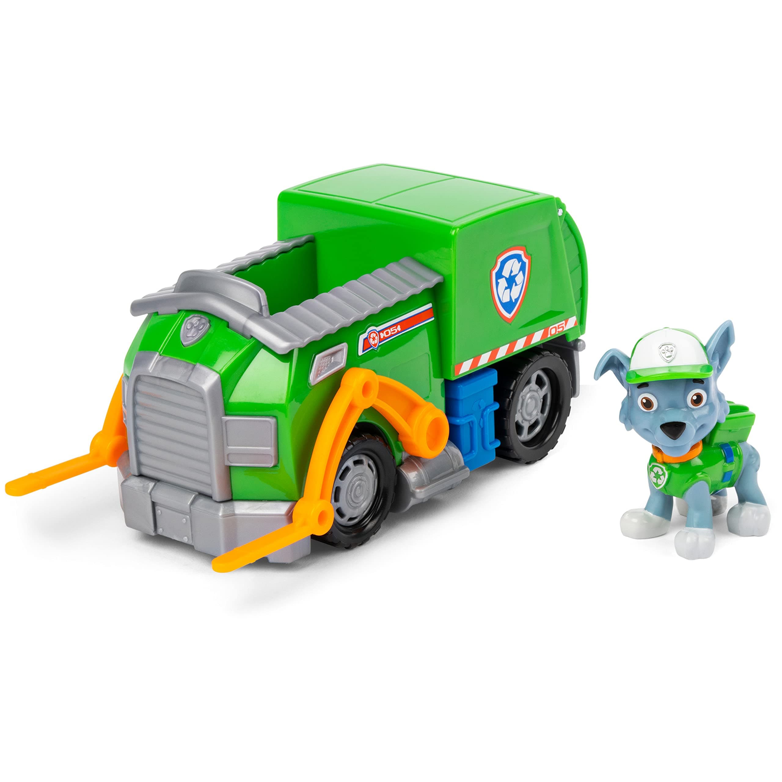 Rocky's Recycle Truck Vehicle with Collectible Figure, for Kids Aged 3 and Up, Multicolor, (6061804)