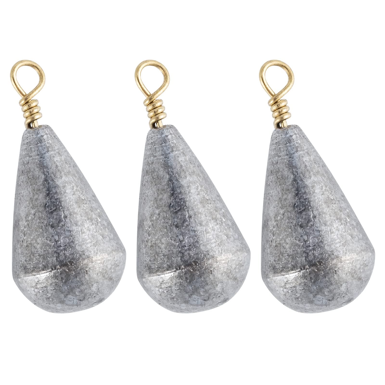 Dr.Fish 30 Pack Bass Casting Sinker Weights Lead Bell Drop Shot Weights with Brass Swivels Weight Freshwater Fishing Lead Sinker