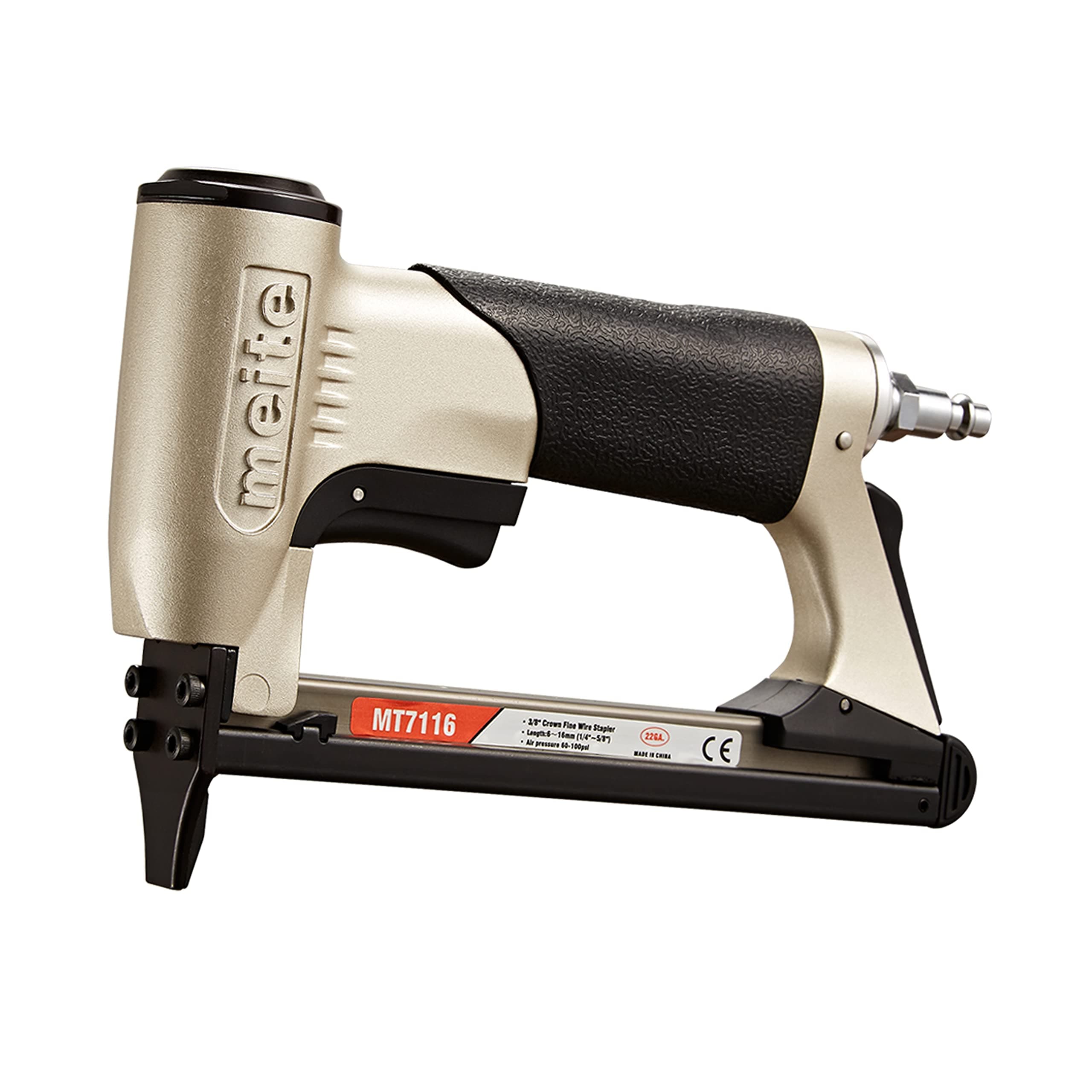 – meite MT7116 Air Staple Gun, Type 71 Upholstery Staple Gun, Pneumatic Upholstery Stapler for DIY, Decoration and Woodworking, Uses Type 71/6-16 mm Staples